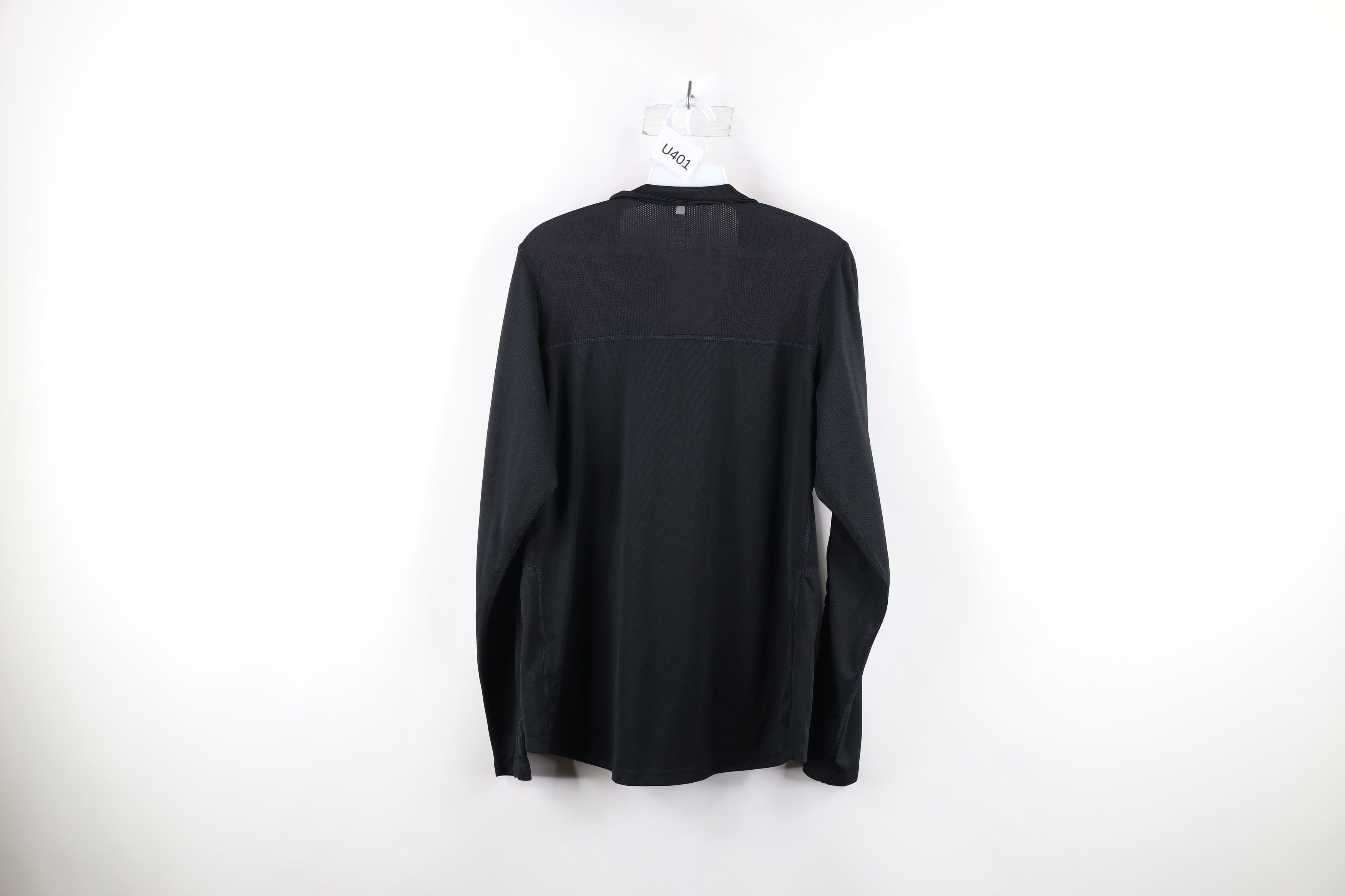 Nike × Vintage Nike Running Swoosh Lightweight Half Zip Pullover Top Black Size US M / EU 48-50 / 2 - 7 Thumbnail