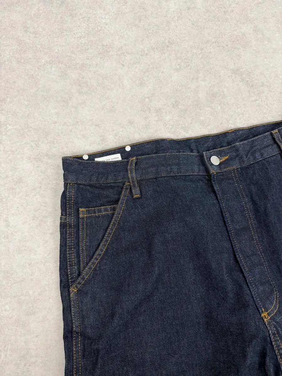 Dries Van Noten Dries Van Noten Navy Brut Denim Carpenter Jeans Size US 37 - 12 Thumbnail