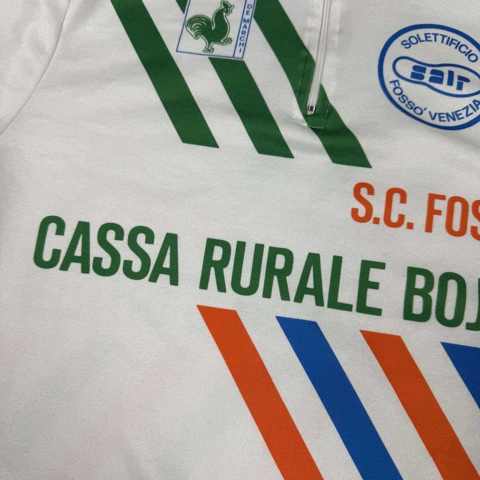 Vintage Vintage De Marchi Cassa Rurale Bojon Cycling Jersey Size 5 Size US M / EU 48-50 / 2 - 8 Thumbnail