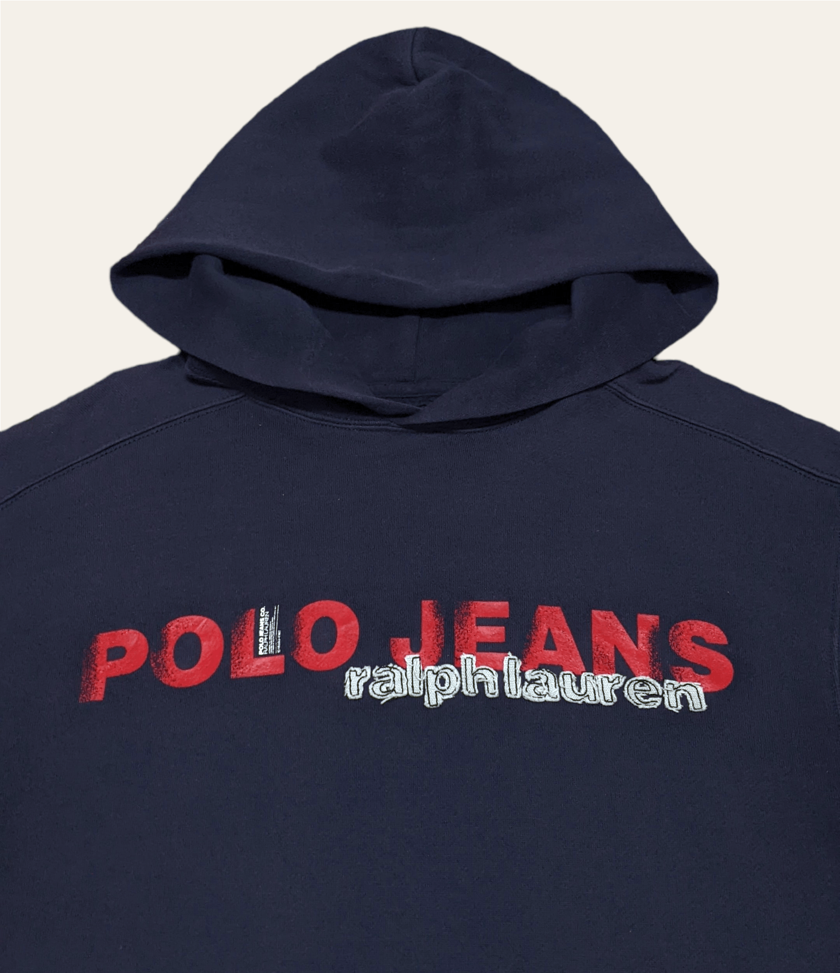 Polo Ralph Lauren × Ralph Lauren Sport × Vintage Vintage Polo Jeans Spellout Military Pullover Hoodie Size US S / EU 44-46 / 1 - 3 Thumbnail