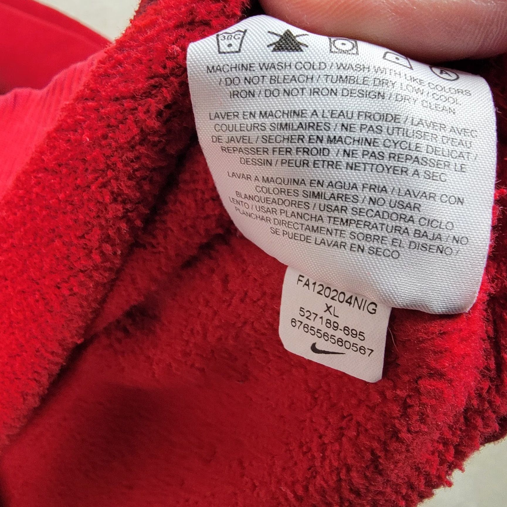 Nike NIKE AIR MICHAEL JORDAN FLIGHT SWEATSHIRT XL Red/Black Pullover Men’s Size US XL / EU 56 / 4 - 6 Thumbnail
