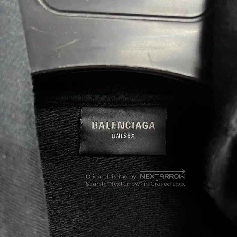Balenciaga Balenciaga Black Letter Printed Hooded Long Sleeve Sweatsh Size US M / EU 48-50 / 2 - 2 Thumbnail
