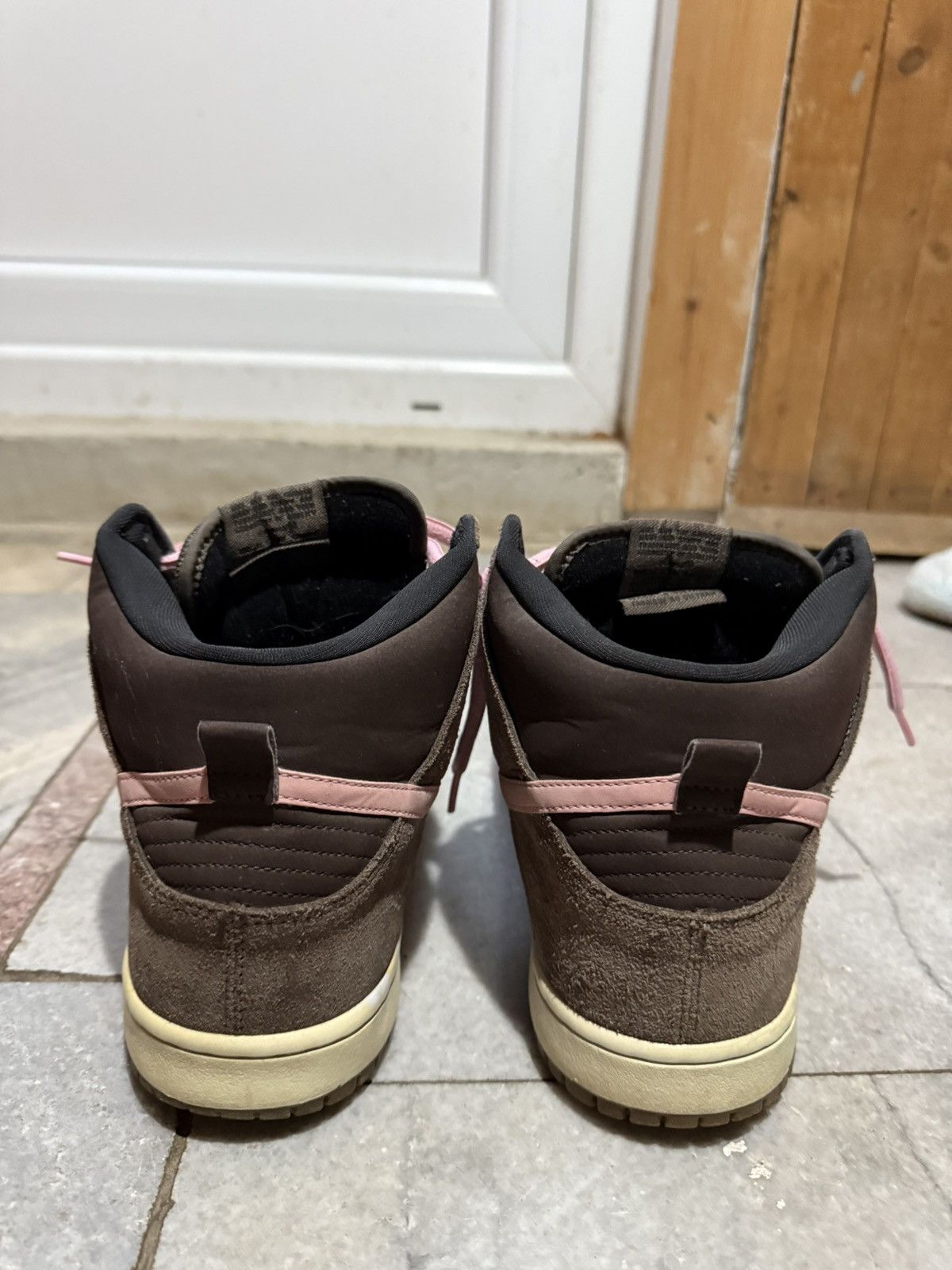 Nike Nike SB Dunk High Chocolate Pink 2012/2013 RARE Size US 11.5 / EU 44-45 - 6 Thumbnail