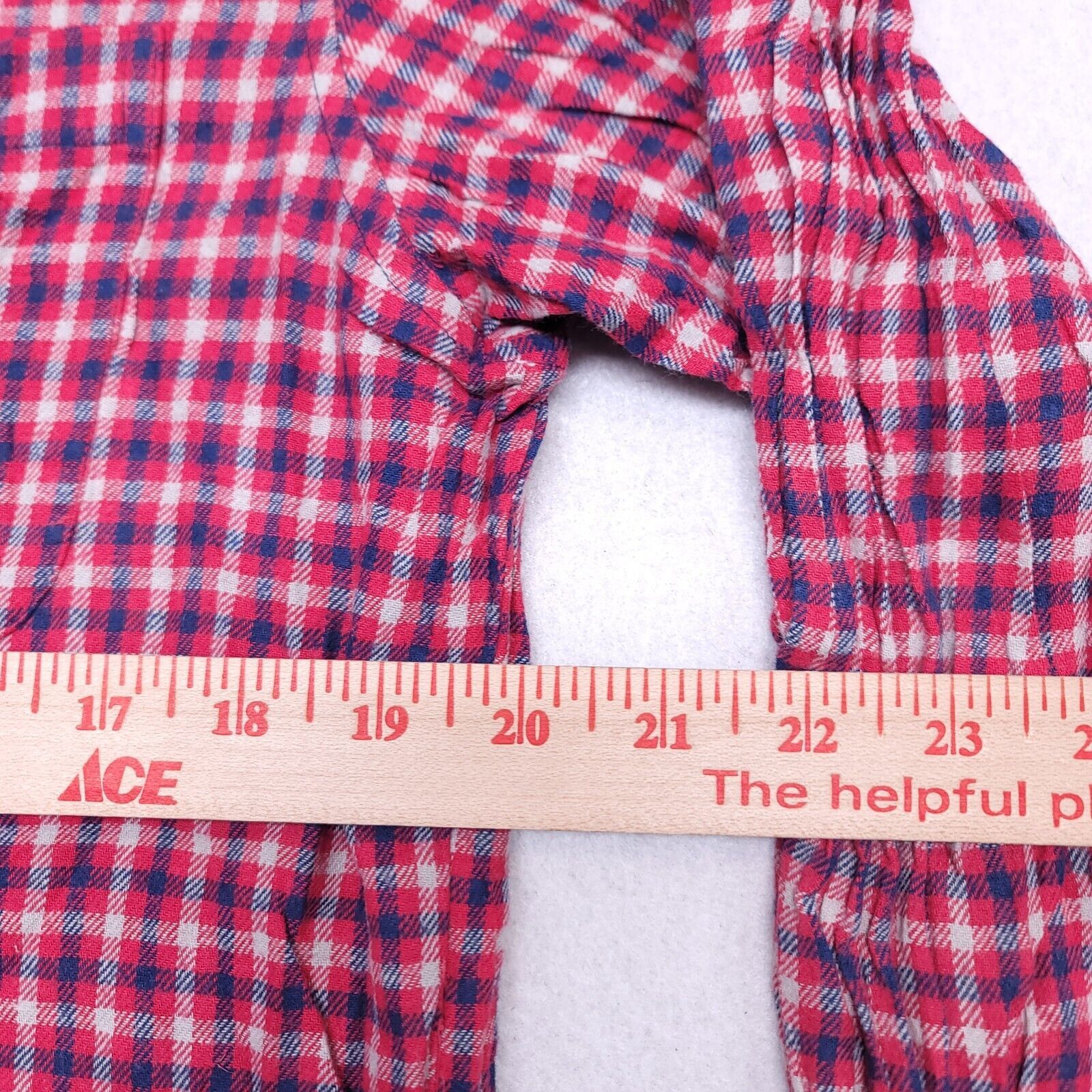 Saddlebred Saddlebred Tartan Flannel Shirt Mens Size Large L Red Blue Size US L / EU 52-54 / 3 - 8 Thumbnail
