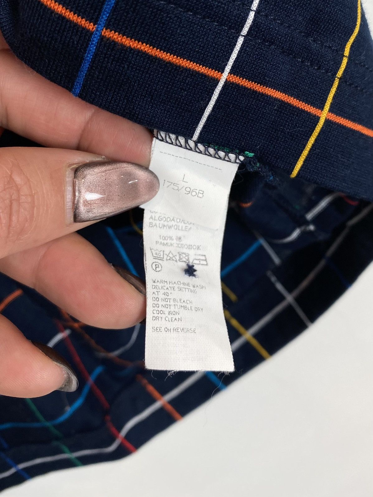 Paul & Shark Vintage Paul & Shark Polo Shirt Check Button-Up Short Sleeve Size US L / EU 52-54 / 3 - 8 Thumbnail