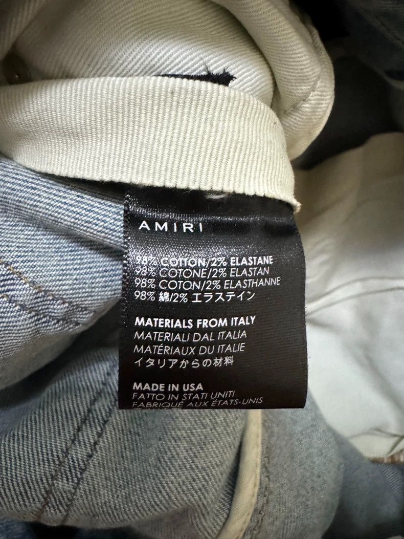 Amiri Amiri 18ss Medal Patch Blue jeans Size US 31 - 4 Thumbnail