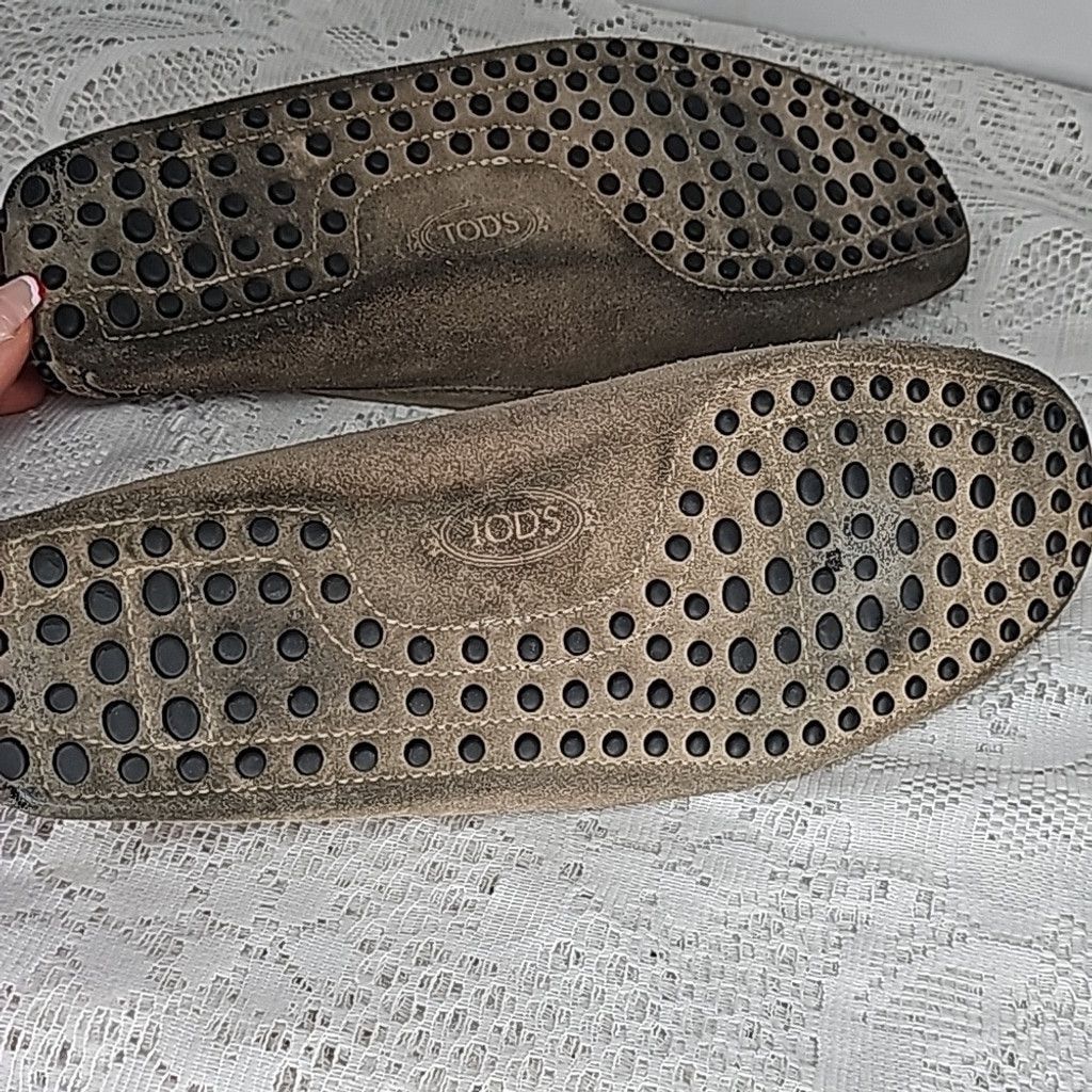 Tod's Tod's tan beige leather suede slip on penny loafer shoes 7.5 Size US 7.5 / EU 40-41 - 9 Thumbnail
