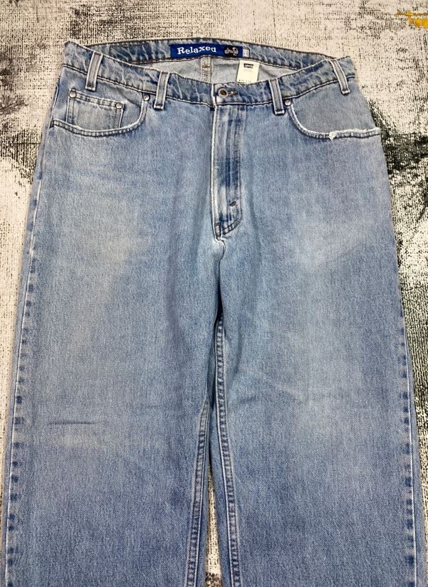 Levi's Vintage Clothing RARE🔥Vintage 90s Levis Silvertab Baggy Relaxed Made in USA Size US 35 - 3 Thumbnail