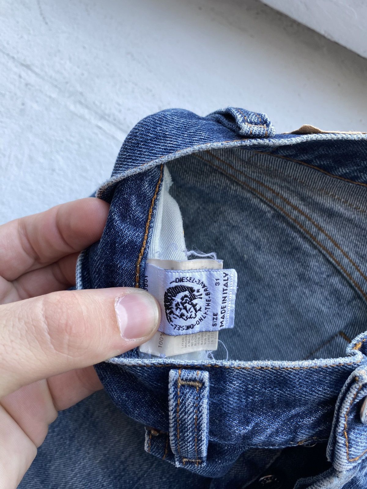 Diesel 🔥OPIUM Diesel Distressed OG Blue Denim Punk GOTHIC Jeans 💲 Size US 31 - 4 Thumbnail