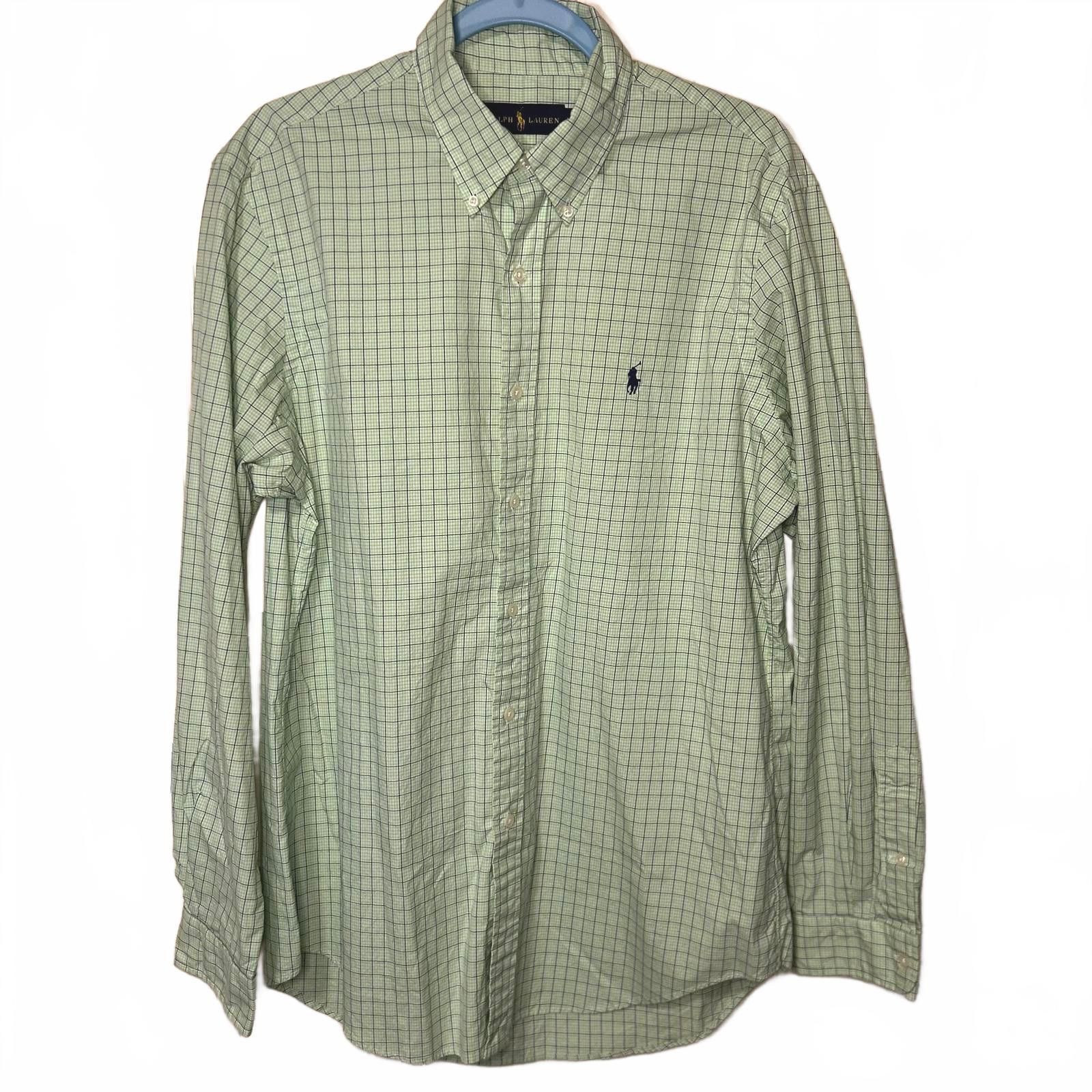 Polo Ralph Lauren Ralph Lauren Shirt Long Sleeve Polo Green Plaid Size Large Size US L / EU 52-54 / 3 - 2 Thumbnail