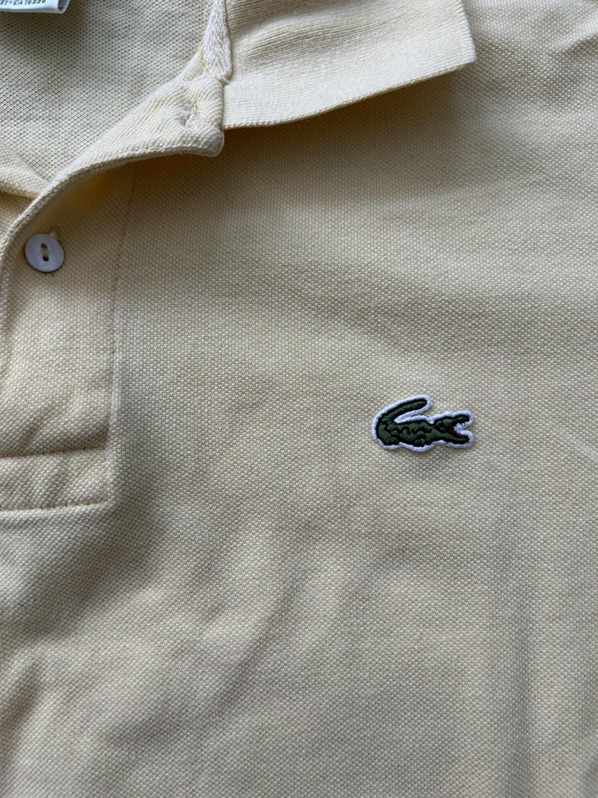 Lacoste Lacoste Men's Yellow Polo Shirt - Size 7 (XL) Size US XL / EU 56 / 4 - 2 Thumbnail
