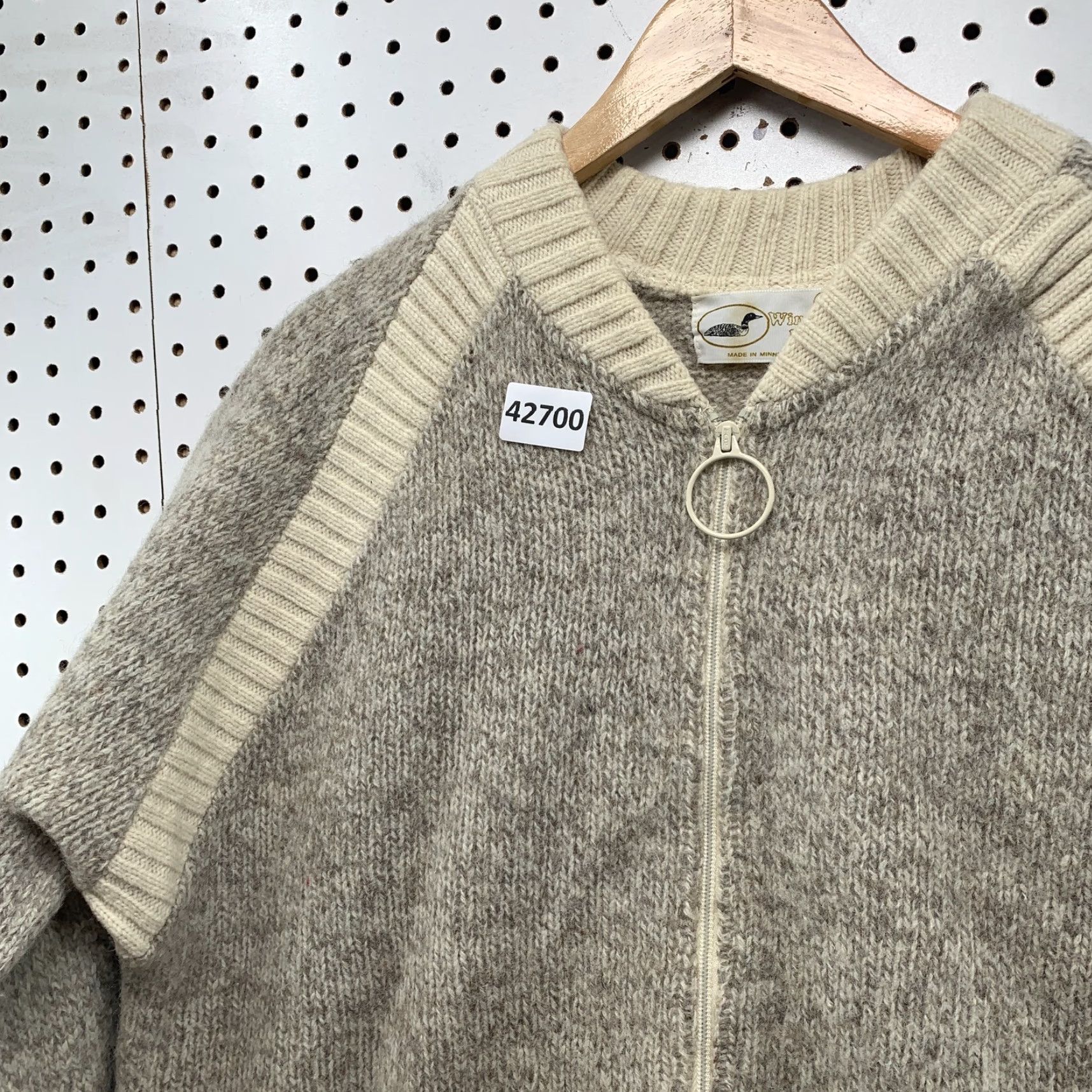 Vintage VINTAGE Winona Knits Sweater Shirt Womens Beige XL Long Sleeve Knit Made USA Pullover Winter 90s Mens Womens Size XL / US 12-14 / IT 48-50 - 6 Thumbnail