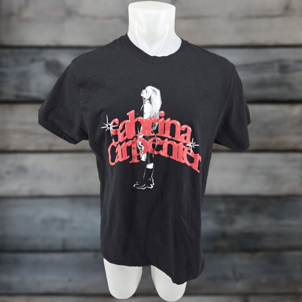 Vintage VINTAGE Sabrina Carpenter Shirt 2XL Black T-Shirt Men Music Tour Merch Short Sleeve Logo Official 2000s? Size US XXL / EU 58 / 5 - 1 Thumbnail