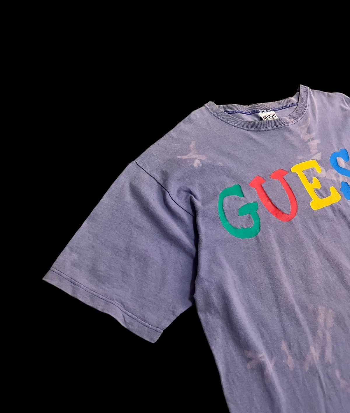Guess A vintage Thrashed Faded Bleach Guess Shirt Size US L / EU 52-54 / 3 - 4 Thumbnail
