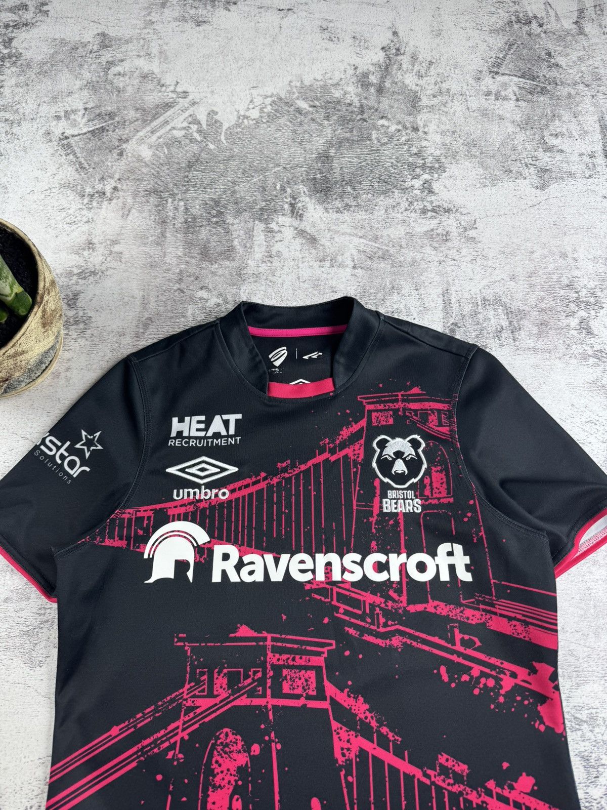 Umbro Bristol Bears 2020 2021 Men’s Small Size European Union Rugby T Shirt Jersey Top Size US S / EU 44-46 / 1 - 6 Thumbnail