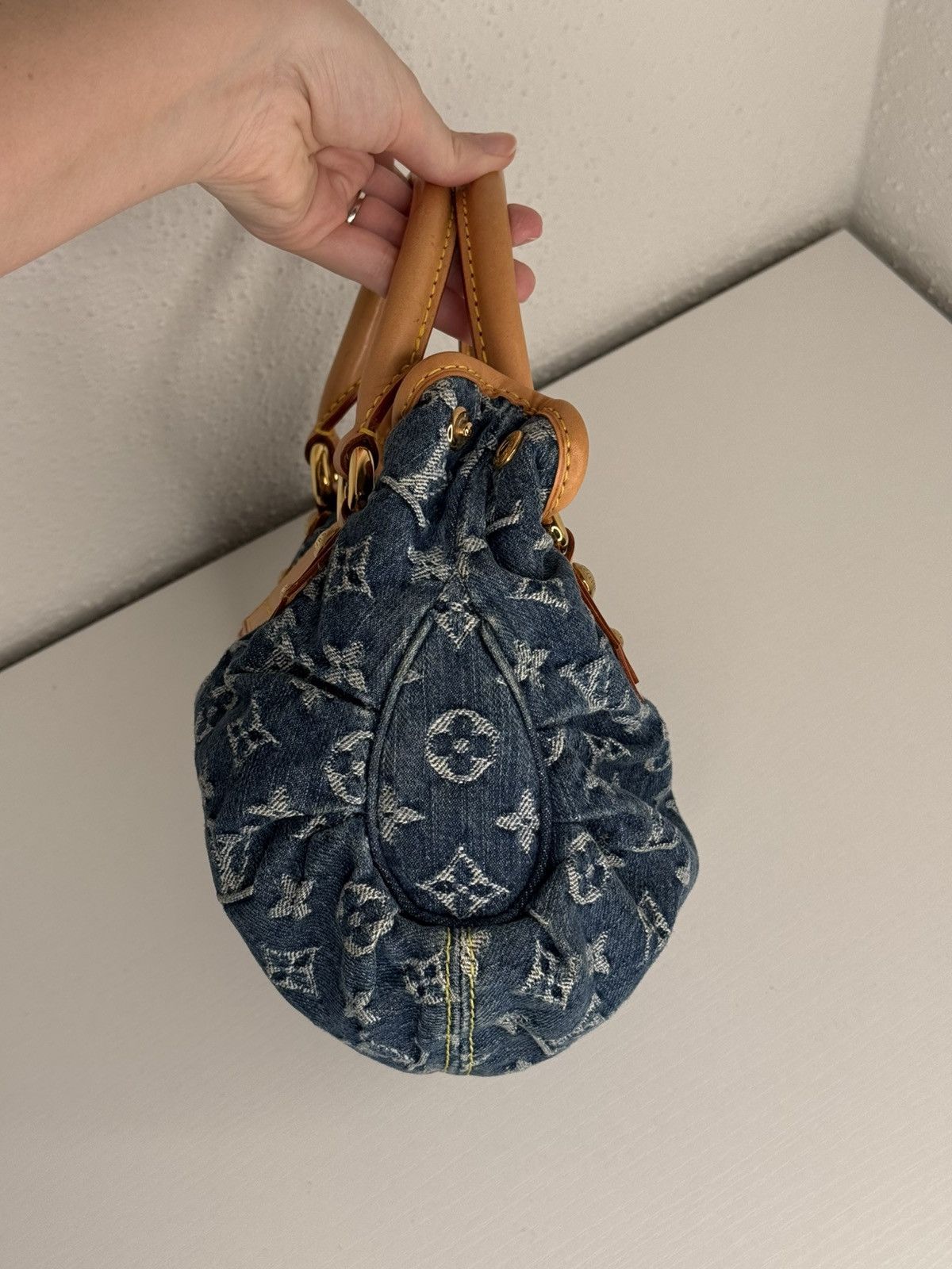 Louis Vuitton Louis Vuitton Pleaty Denim Handbag Size ONE SIZE - 8 Thumbnail