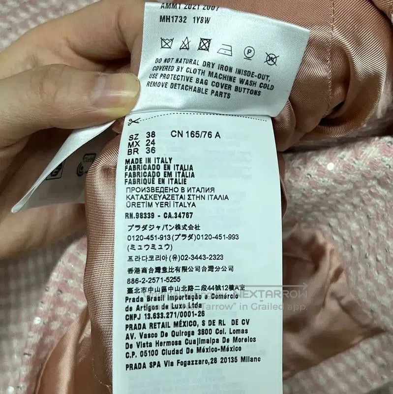 Miu Miu Miu Miu Pink Wool Cropped Jacket for Women . Size M / US 6-8 / IT 42-44 - 6 Thumbnail
