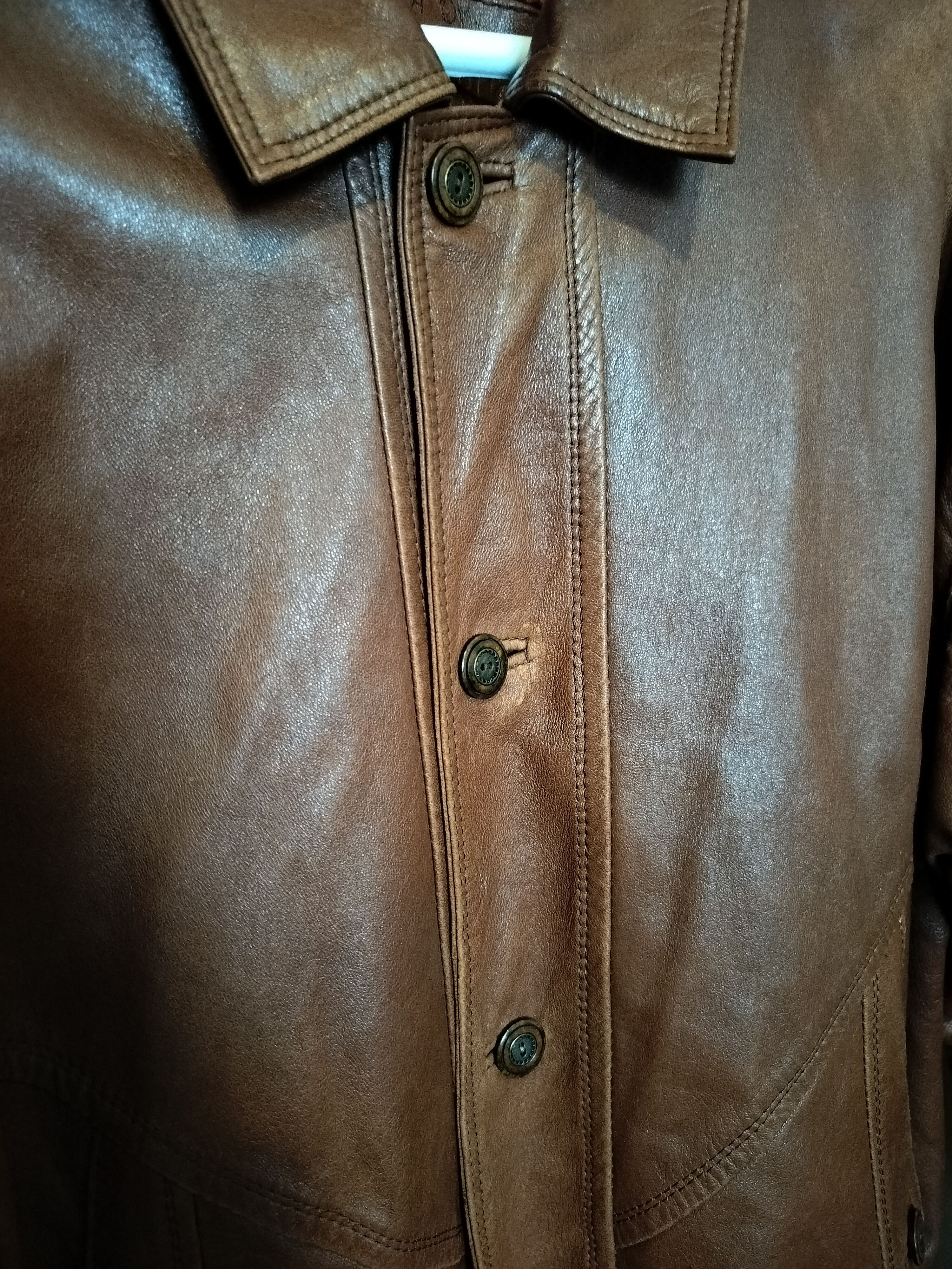Other Soporcol Portuguese Vintage Brown Soft Leather Bomber Jacket Size US L / EU 52-54 / 3 - 3 Thumbnail