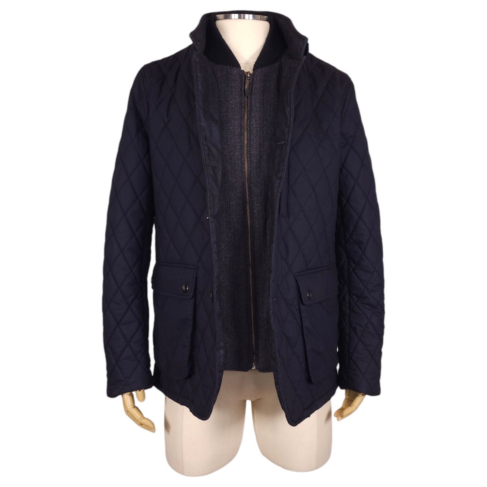 Ted Baker Ted Baker Men's Garyen Quilted Jacket Navy Blue Sz 5 Size US XL / EU 56 / 4 - 5 Thumbnail