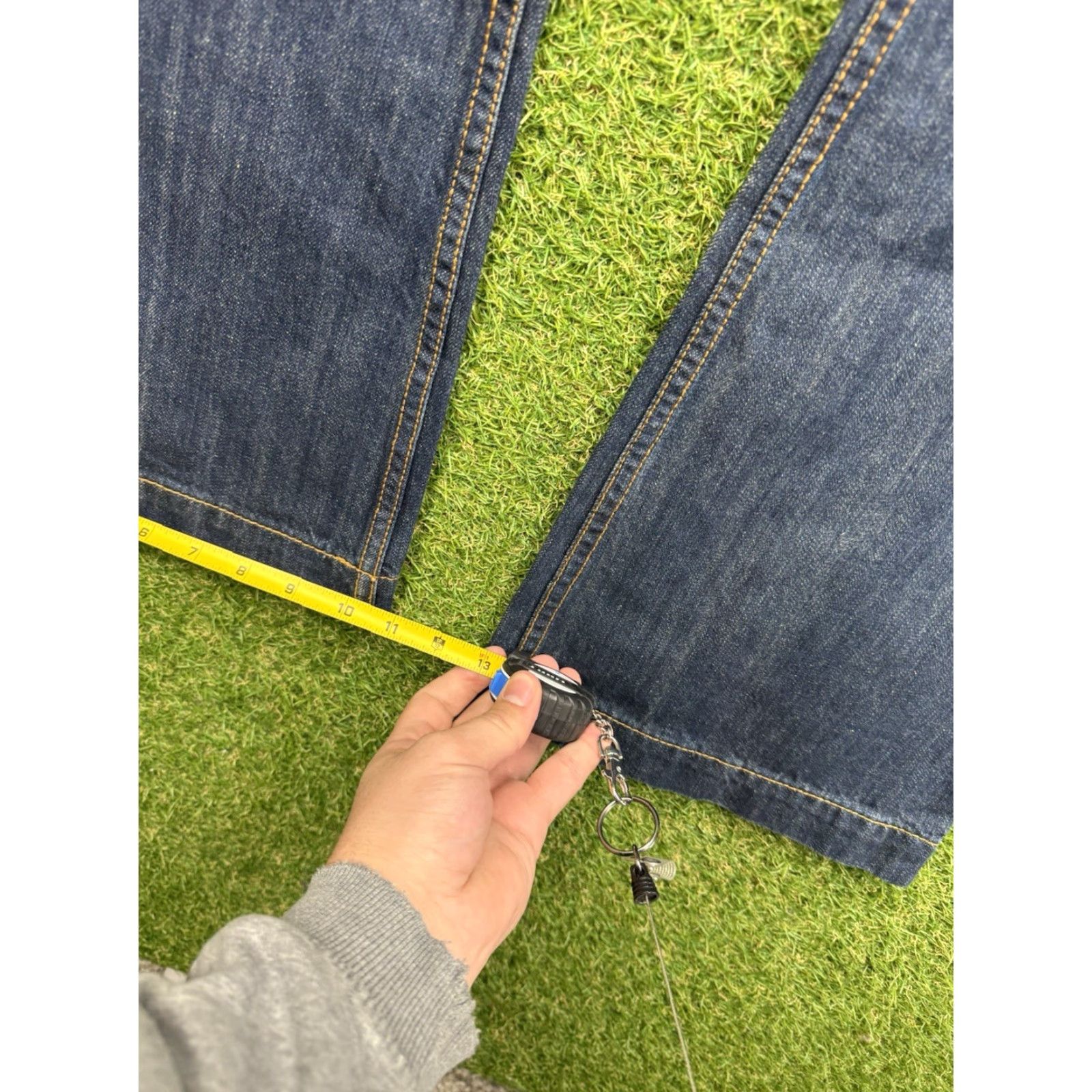 Stetson Stetson Jeans Womens 14R City Trouser Dark Wash Workwear Flare Leg 5-Pocket Denim Blue NWT Size 36" / US 14 / IT 50 - 5 Thumbnail