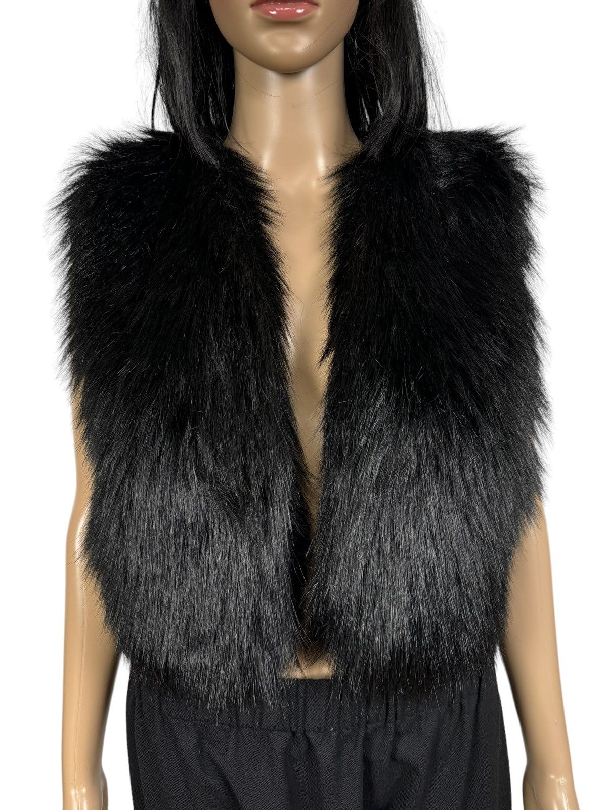 H&M × Jimmy Choo Jimmy Choo for H&M Faux Fur Gilet Vest size US 6 Size M / US 6-8 / IT 42-44 - 3 Thumbnail