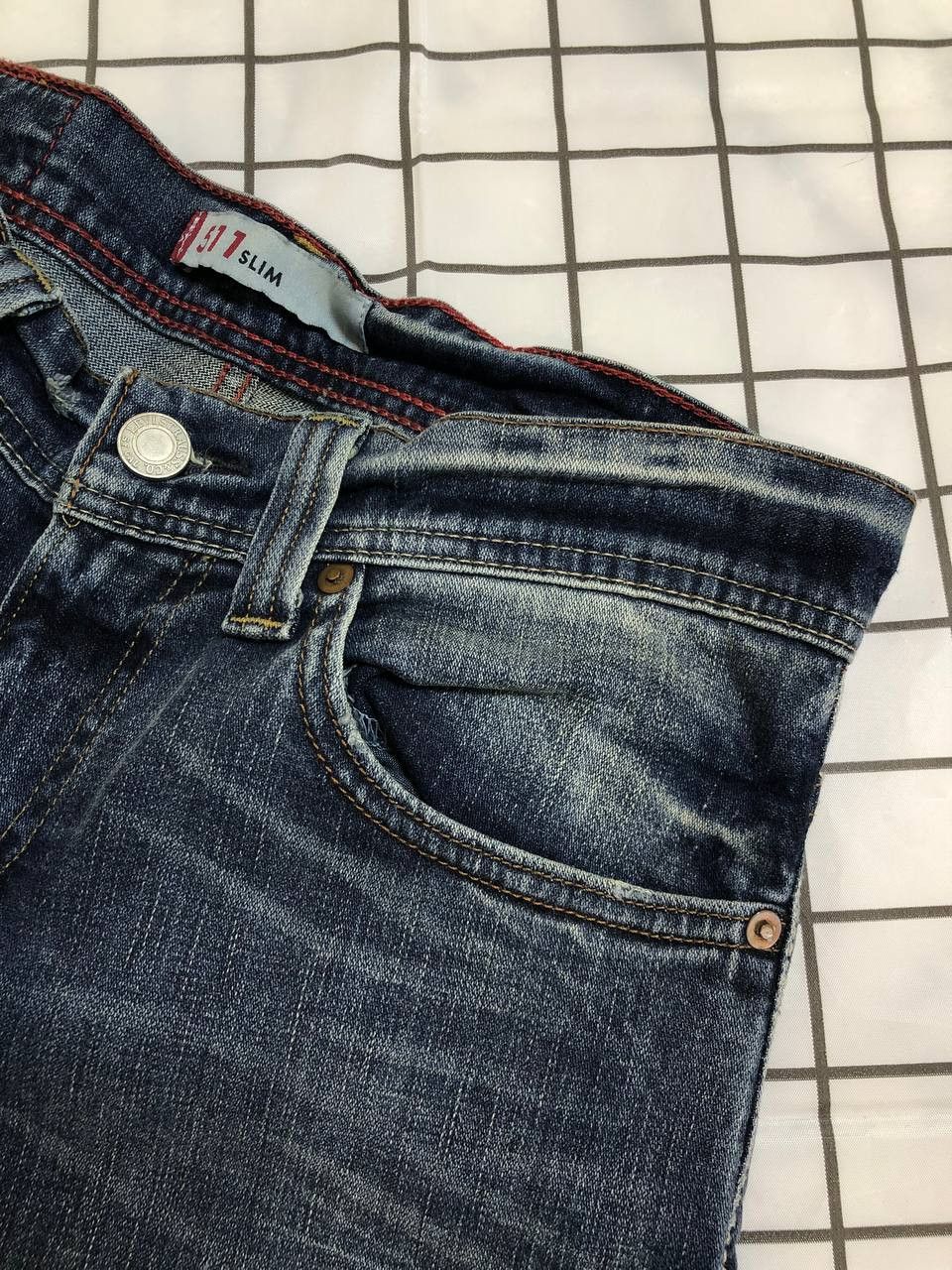 Levi's Levi's 550 Jeans Relaxed Bootcut Denim Tall Stretch Med Blue Size US 32 / EU 48 - 13 Thumbnail