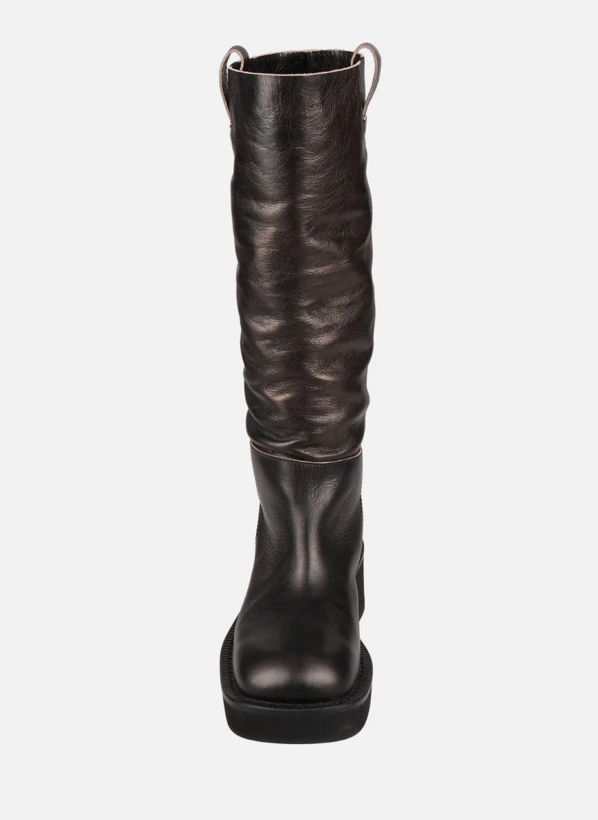 MM6 MAISON MARGIELA Leather Knee High Boots Size US 10 / IT 40 - 4 Thumbnail