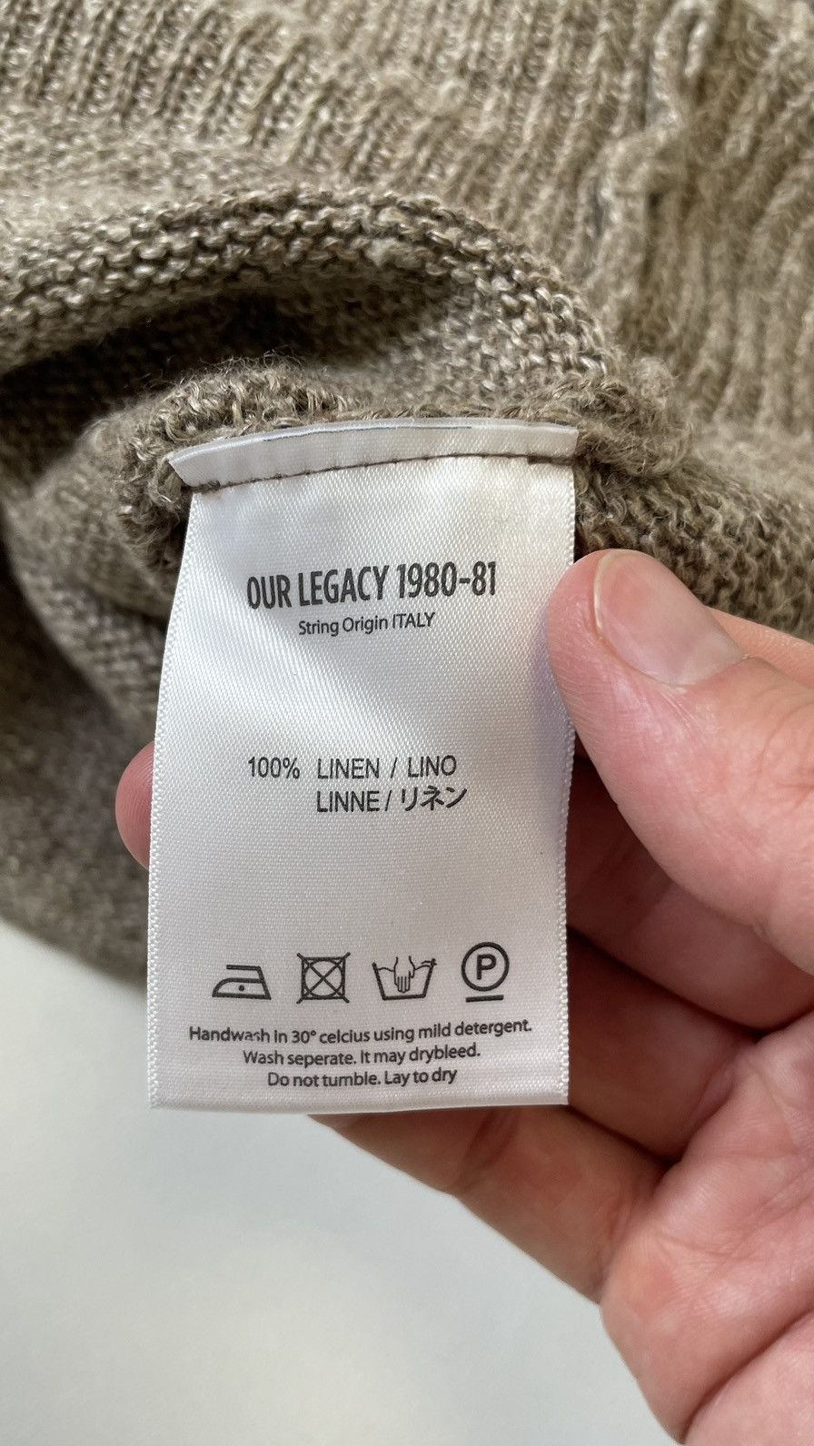 Our Legacy Late 2000s Marl Linen Cardigan Size US M / EU 48-50 / 2 - 9 Thumbnail
