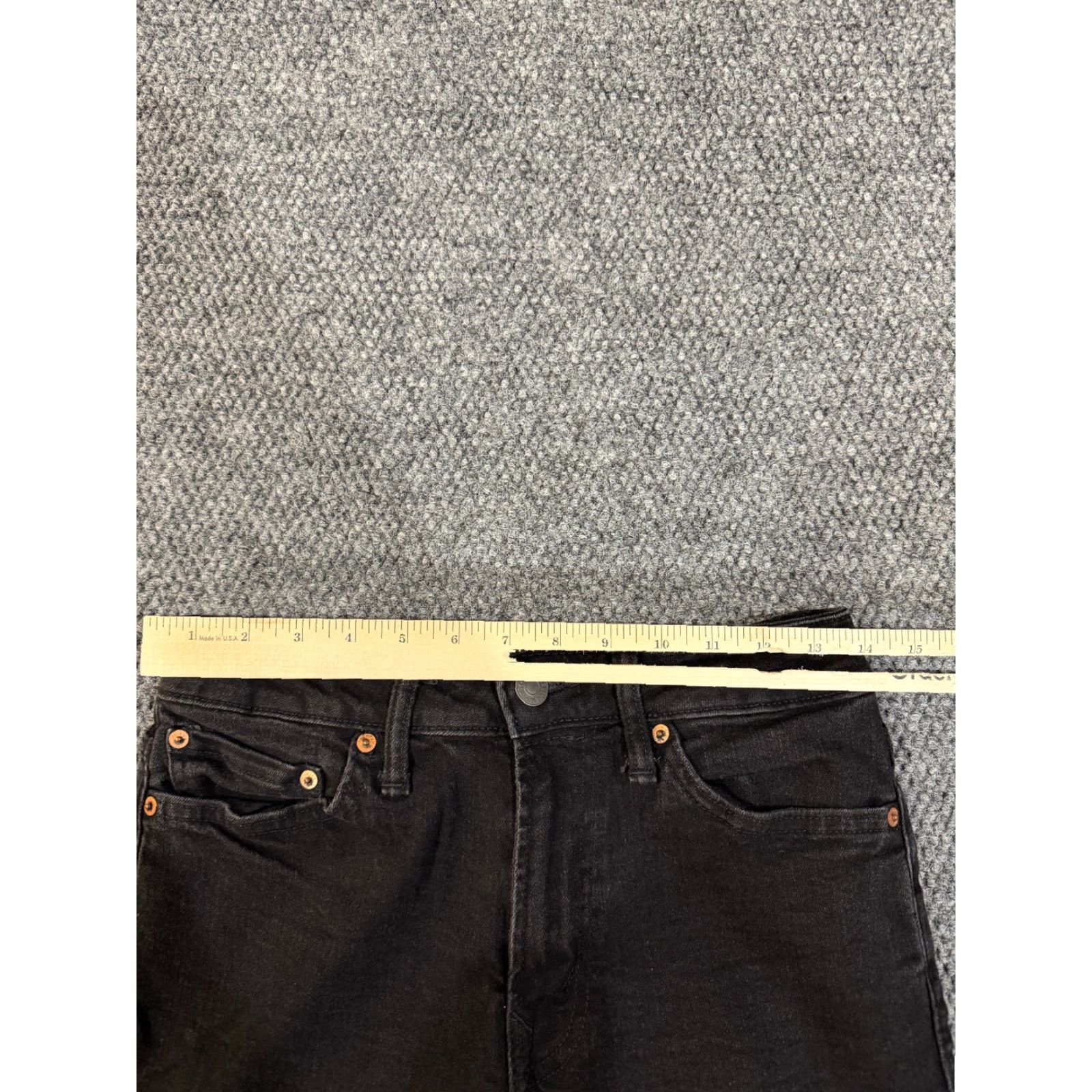 American Eagle Outfitters American Eagle Jeans Mens 29x30 Black Skinny Stretch Denim Jeans Slim 5-Pocket Logo Navy? Size US 29 - 4 Thumbnail