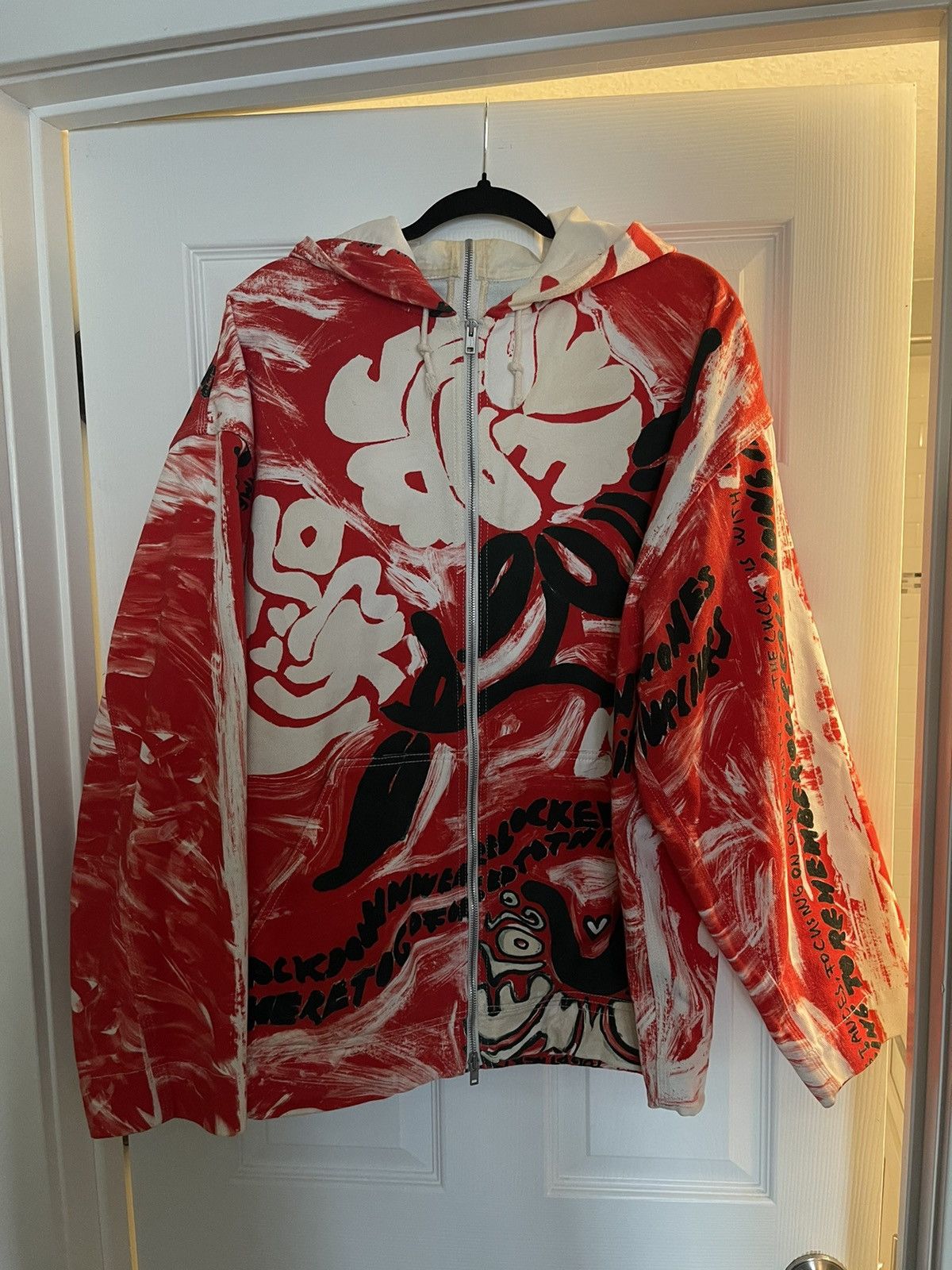 Marni Painted Floral Graphic Print Zip Hooded Jacket Size US M / EU 48-50 / 2 - 1 Thumbnail