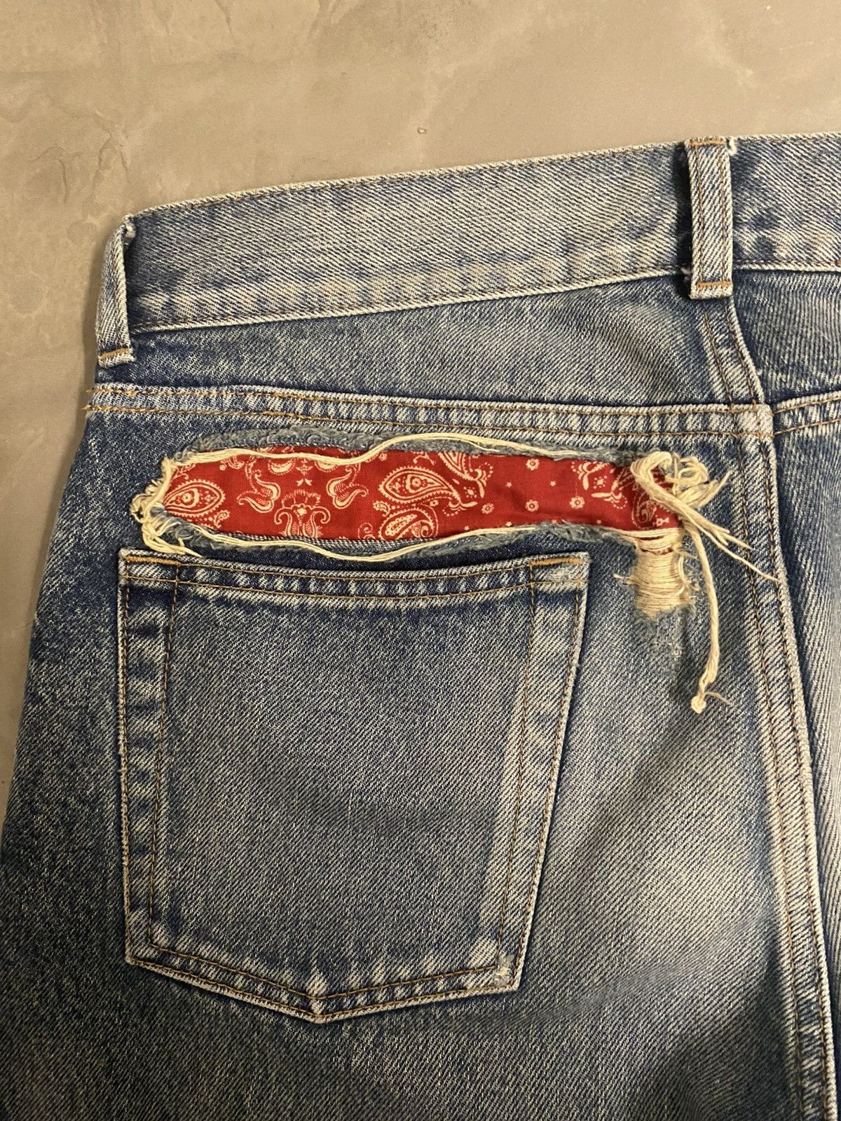 Saint Laurent Paris Saint Laurent Bandana Denim Size US 30 / EU 46 - 5 Thumbnail