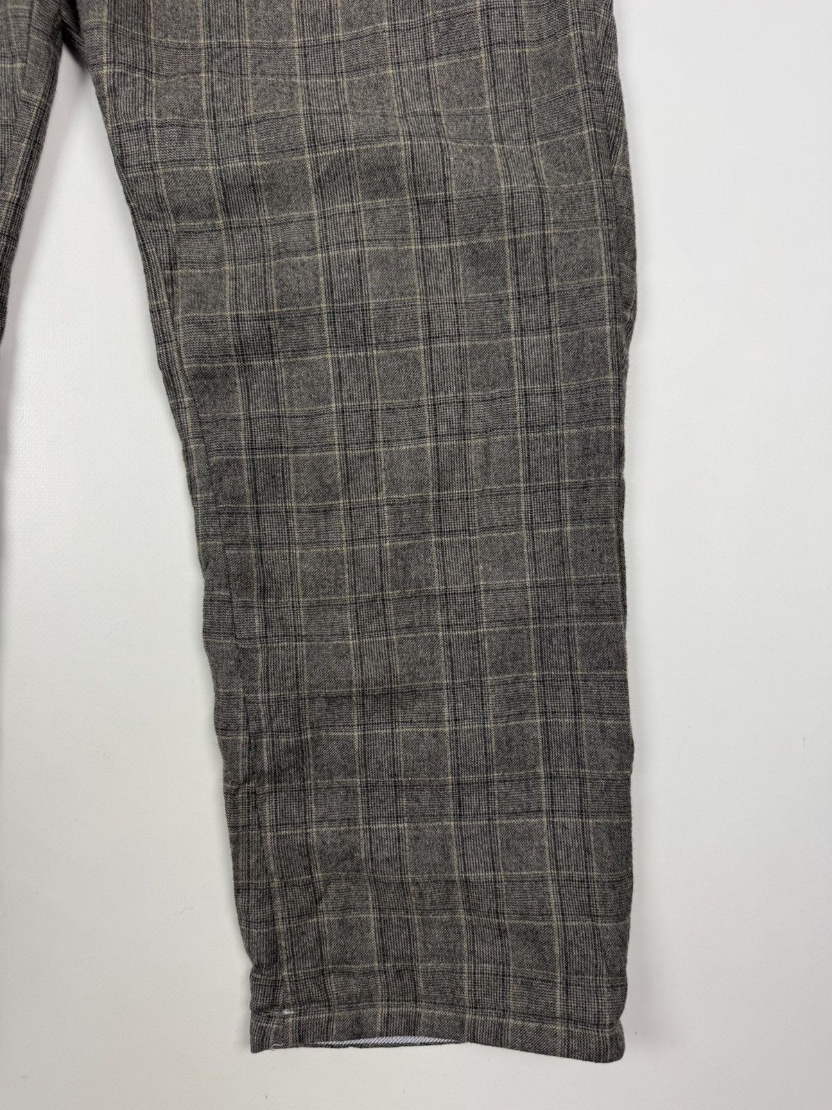 Other Repaired Umit Unal Wool Design Check Women’s Pants Size 34" / US 12 / IT 48 - 3 Thumbnail