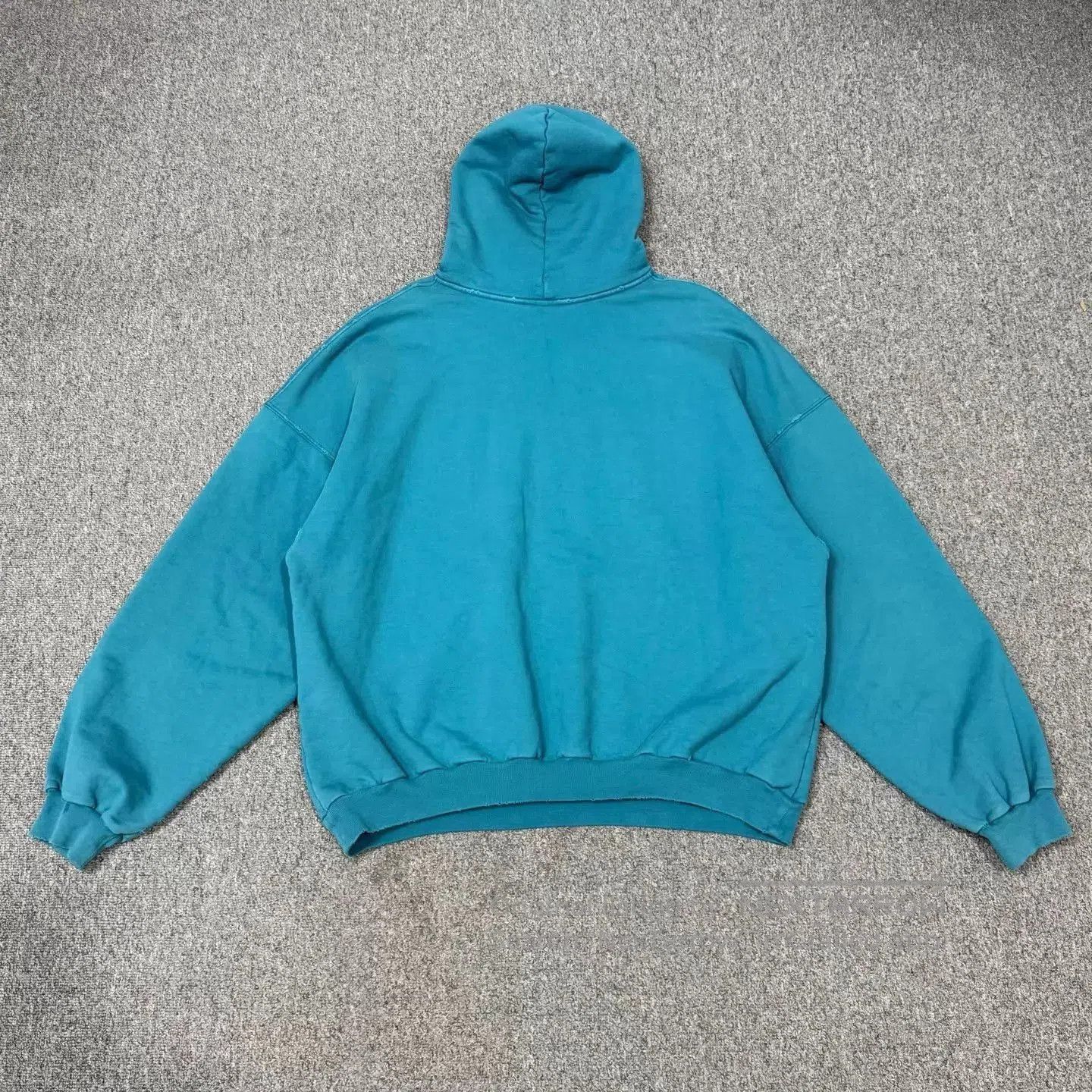 Balenciaga Blue Oversized Hoodie with Distressed Detailing. Size US XS / EU 42 / 0 - 2 Thumbnail