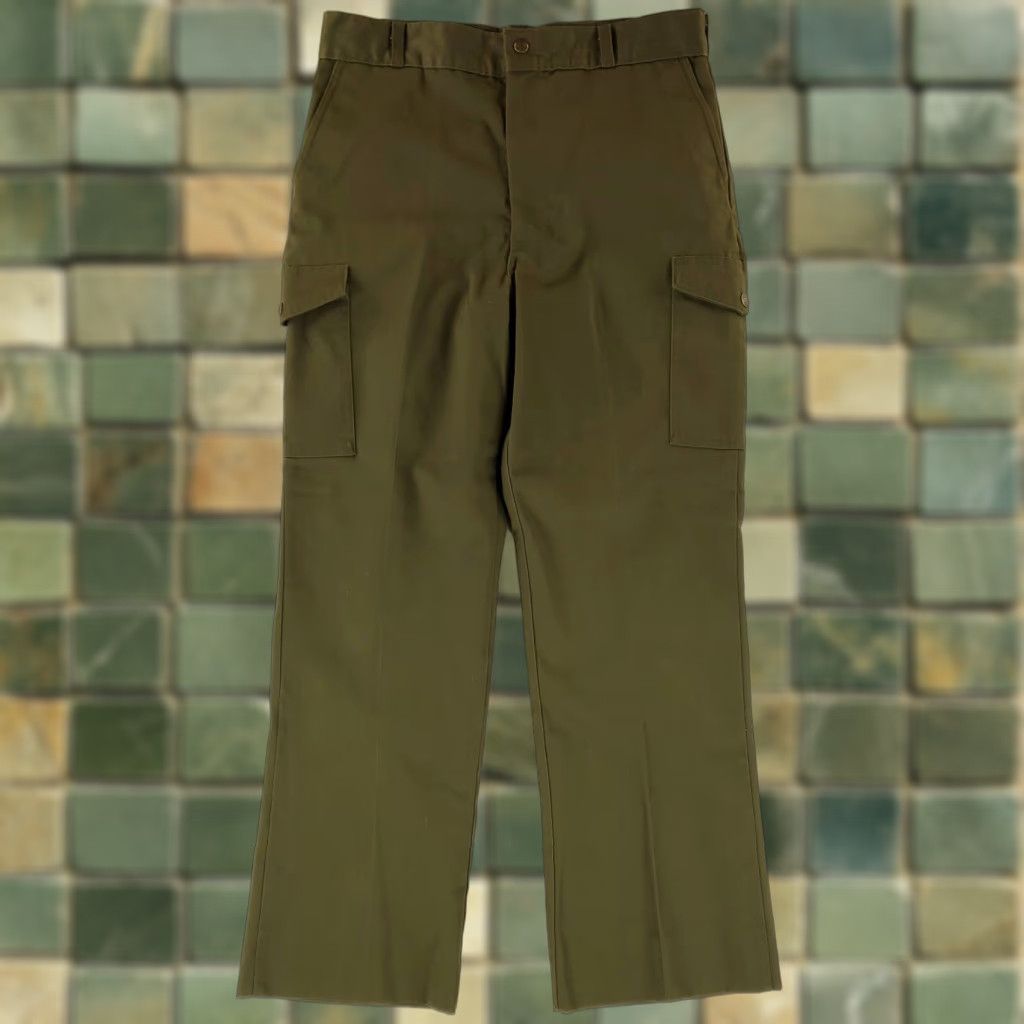 Vintage VINTAGE Boy Scouts of America BSA Pants Cargo Green Union Made USA Mens 34x30 Reg Inseam 30 Hiking Green Mens Size US 34 / EU 50 - 1 Thumbnail