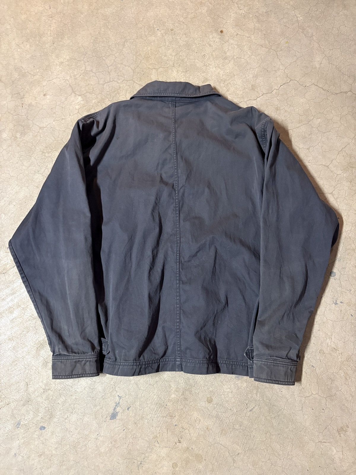 Eddie Bauer VTG 90s Eddie Bauer Work Detroit Jacket Sun Faded Charcoal Size US L / EU 52-54 / 3 - 5 Thumbnail