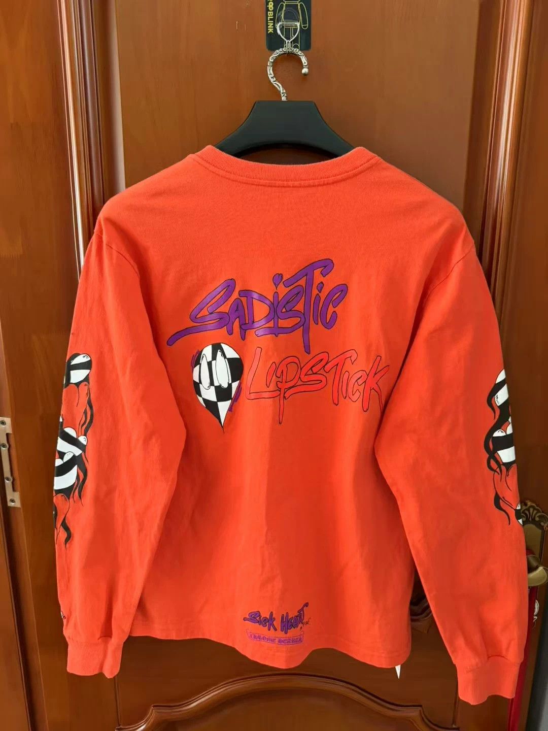 Chrome Hearts Chrome Hearts Red Graffiti Long-Sleeve T-Shirt, Size L Size L / US 10 / IT 46 - 2 Thumbnail