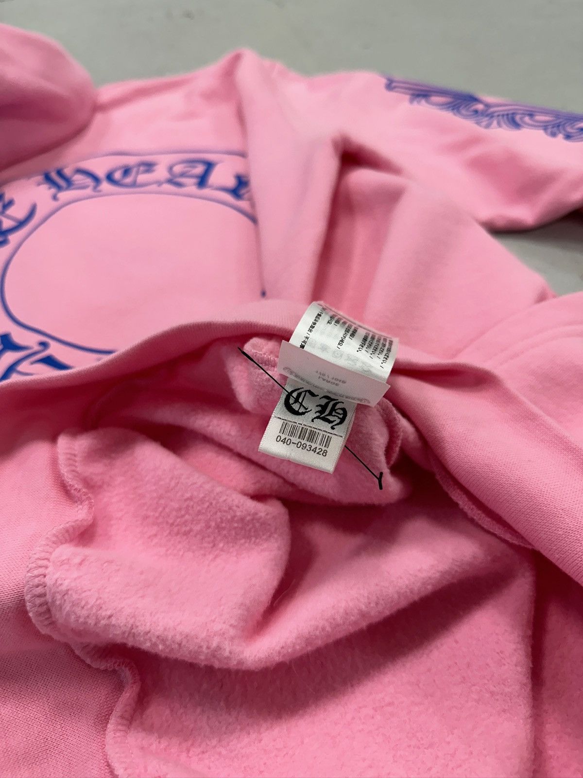 Chrome Hearts Chrome Hearts Floral Horseshoe Logo Hoodie Pink Blue Size US L / EU 52-54 / 3 - 7 Thumbnail