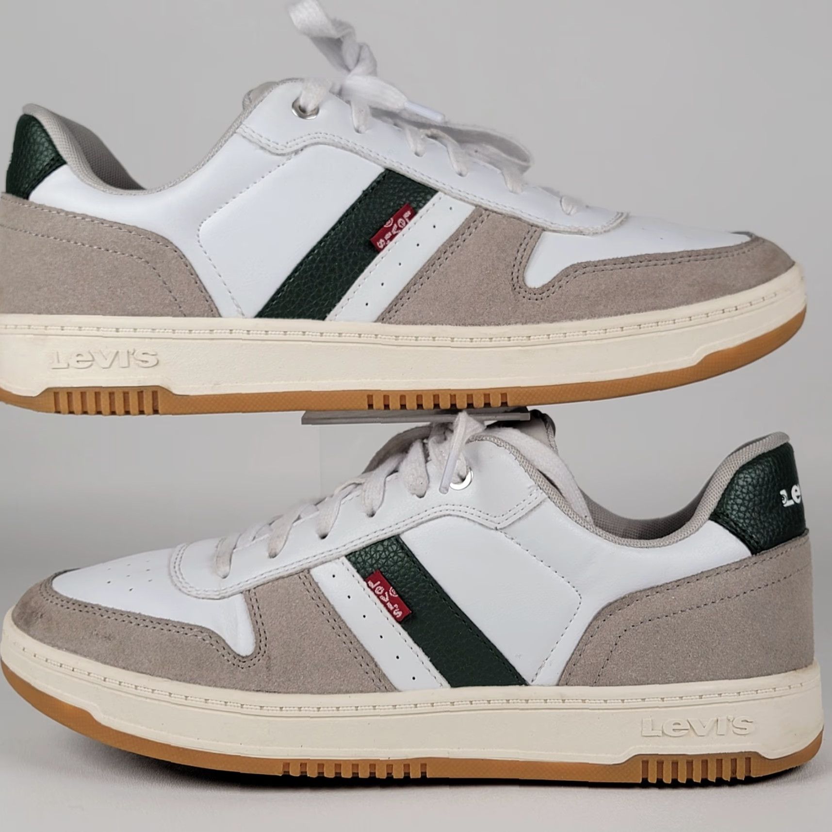 Vintage LEVIS Drive Low Athletic Trainers Sneakers Men SH9 MOES White/Cappuccino Size 9M Size US 8 / EU 41 - 4 Thumbnail