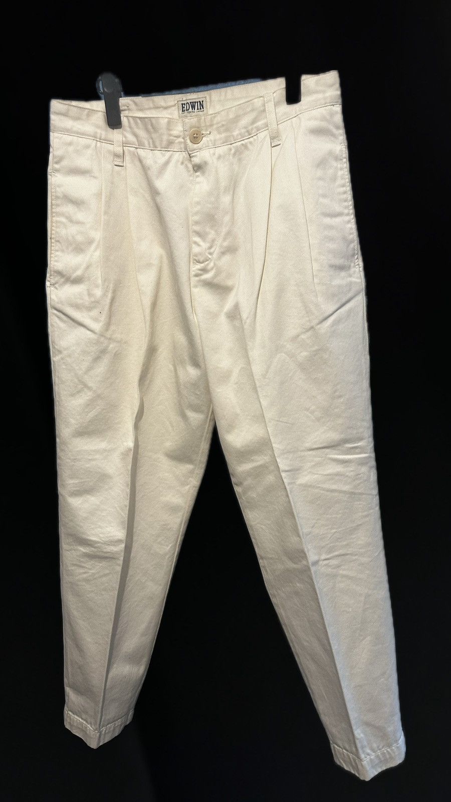 Edwin Edwin white cotton chino Size US 31 - 2 Thumbnail