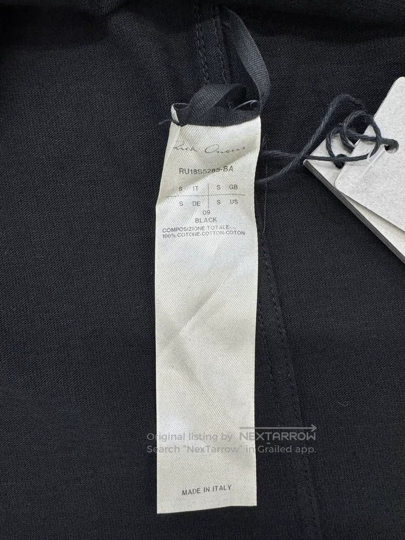 Rick Owens Rick Owens Black Hooded Long sweatshirt Size US S / EU 44-46 / 1 - 8 Thumbnail