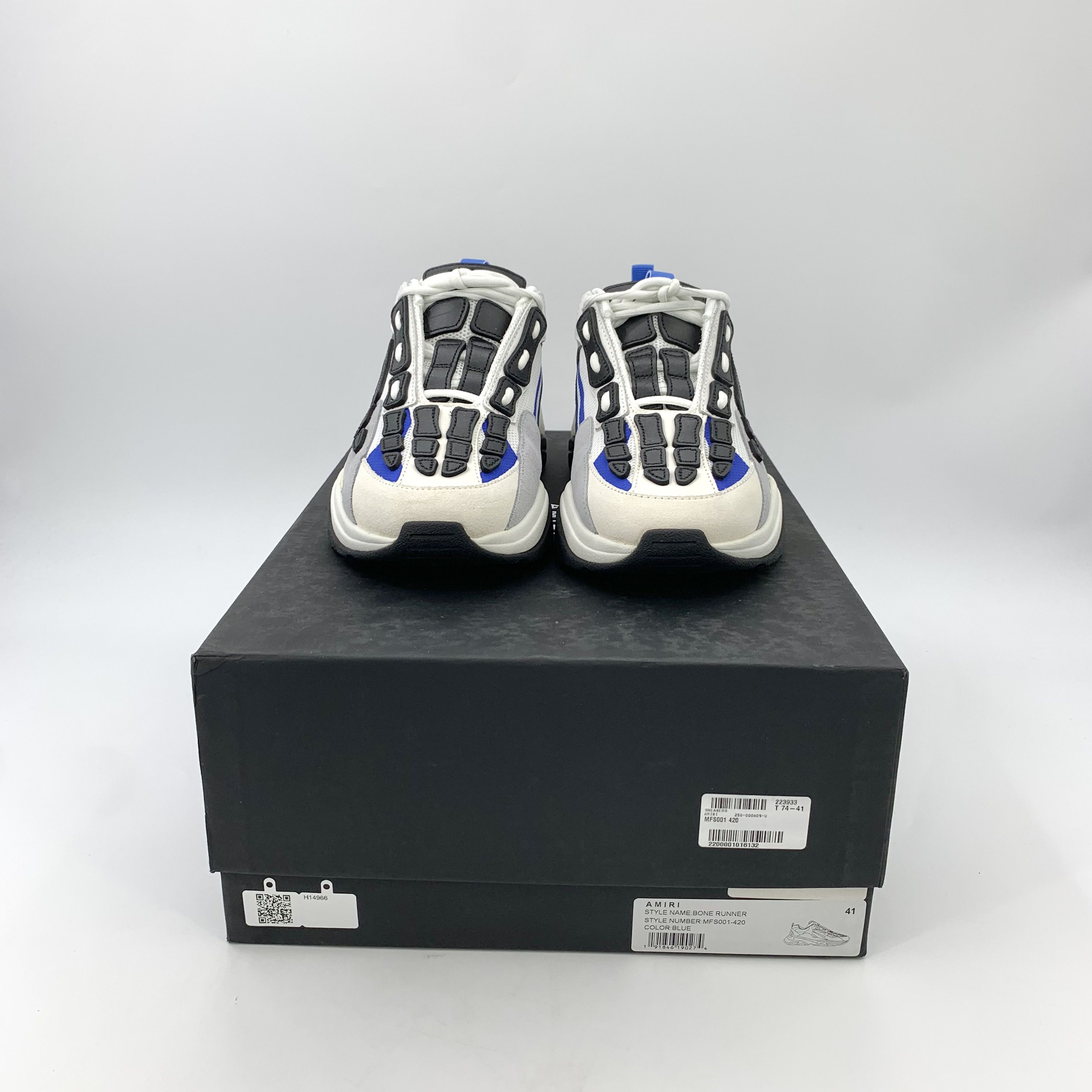 Amiri Amiri Runner Sneakers Mesh & Leather Upper Rubber Sole Size US 8 / EU 41 - 8 Thumbnail
