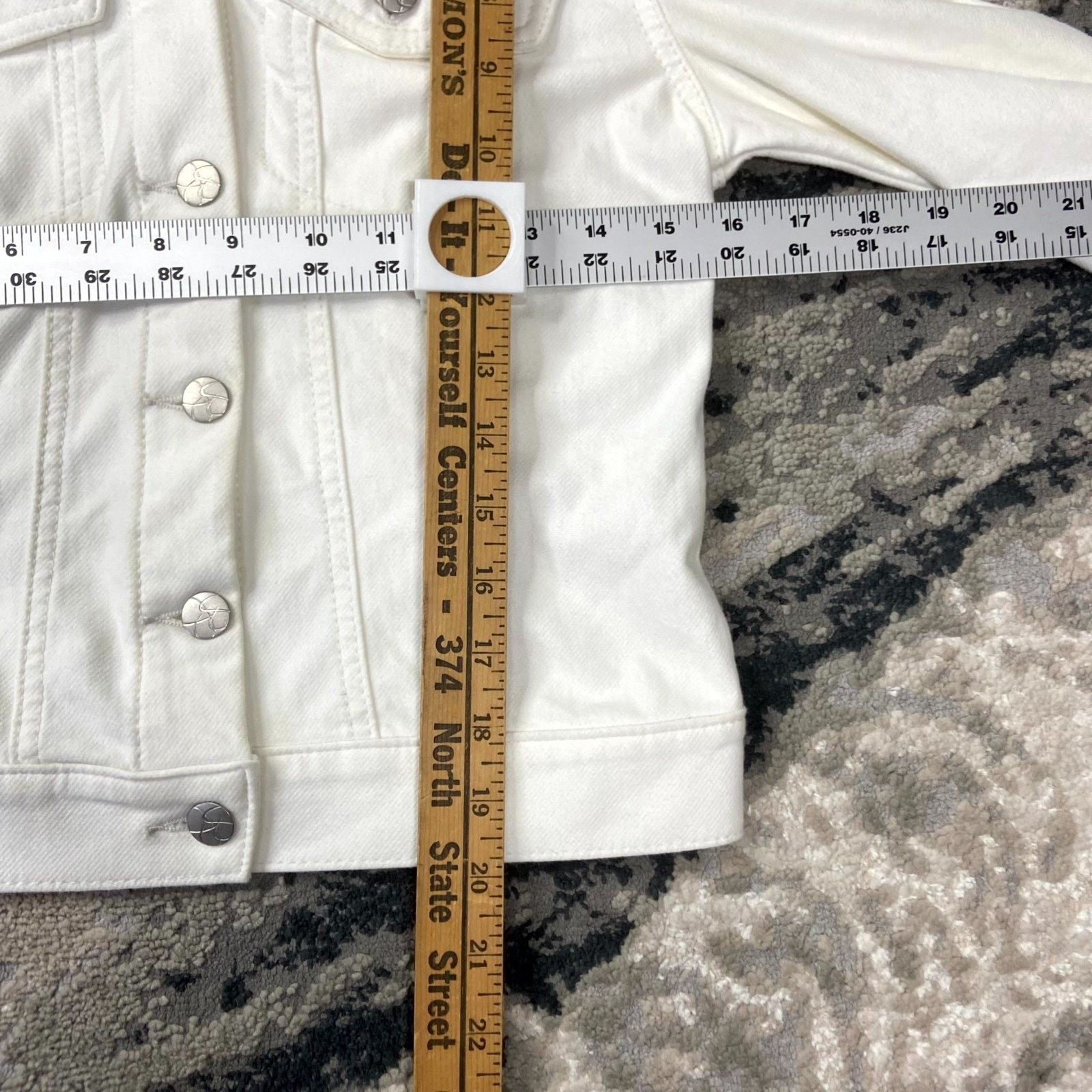 Jessica Simpson Jessica Simpson Pixie Trucker Jacket Womens Small White Y2K Size S / US 4 / IT 40 - 4 Thumbnail