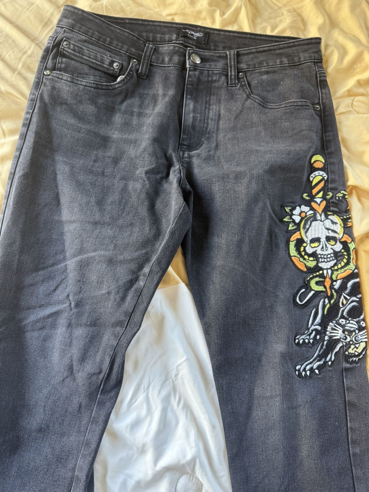 Ed Hardy Ed hardy jeans | Panther skull Size US 34 / EU 50 - 4 Thumbnail