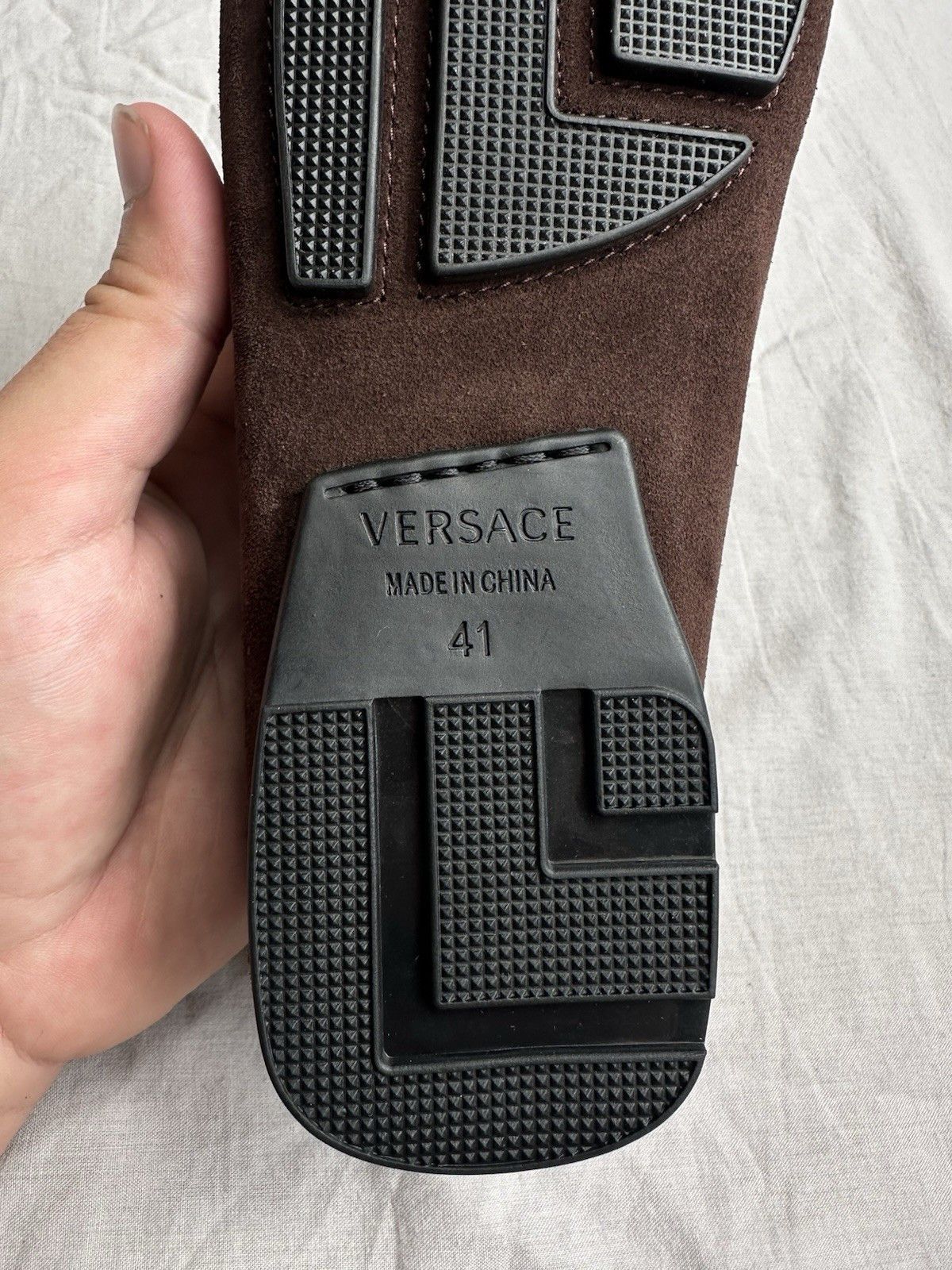Versace Versace Loafers With Brown Suede And Gold Medusa Head Size US 8.5 / EU 41-42 - 6 Thumbnail