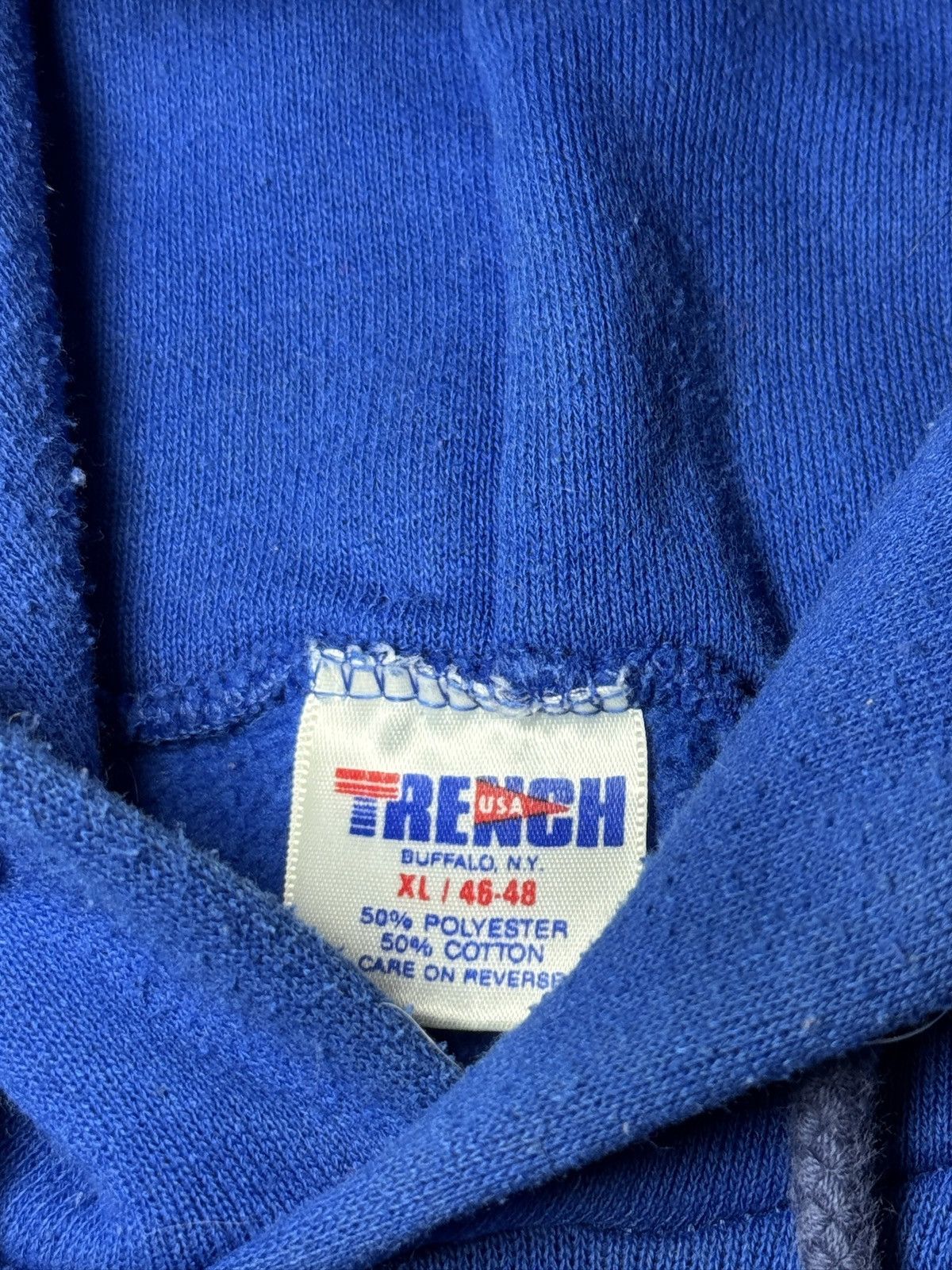 Vintage Vintage 90s Buffalo Bills Trench Made IN BUFFALO RARE Hoodie Size US XL / EU 56 / 4 - 3 Thumbnail