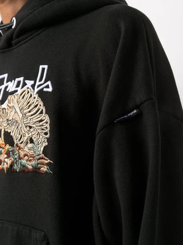 Palm Angels o1y0325 Logo Hoodie in Black Size US S / EU 44-46 / 1 - 2 Thumbnail