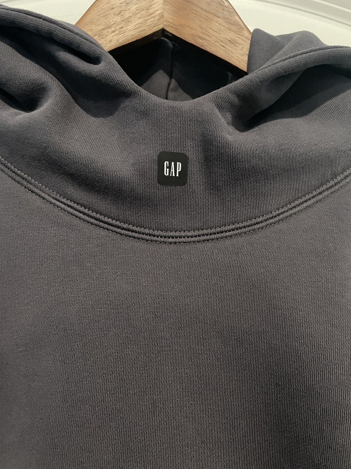 Balenciaga × Gap × Kanye West Dark Grey YGEBB Logo Hoodie Size Medium Size US M / EU 48-50 / 2 - 2 Thumbnail