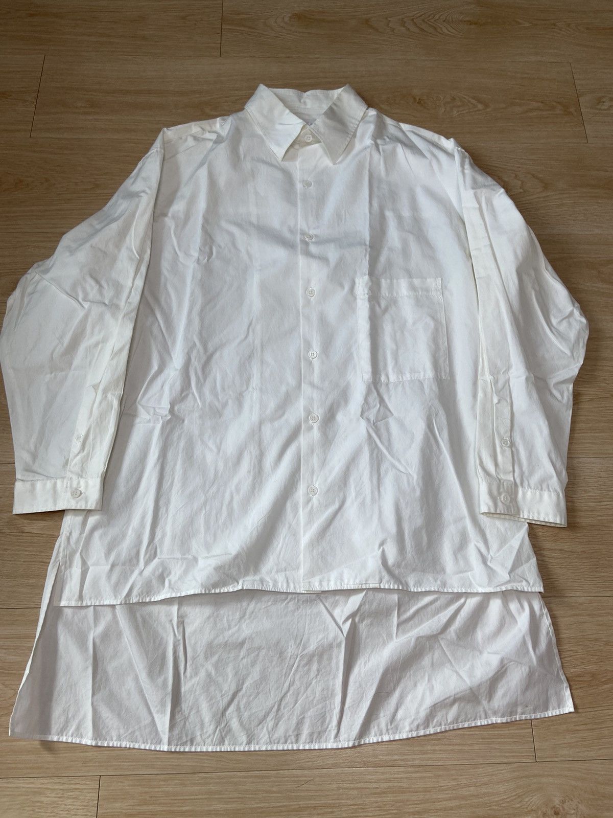 Yohji Yamamoto 3 Yohji Yamamoto Pour homme one pocket oversized shirt Size US L / EU 52-54 / 3 - 1 Thumbnail