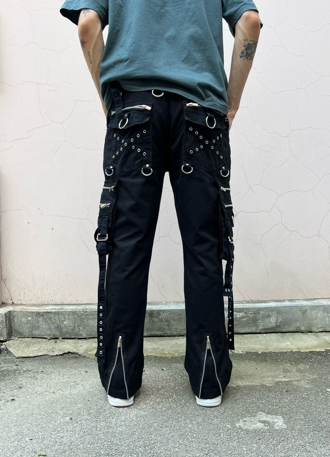 Japanese Brand Vintage Bondage Cargo Pant queen of darkness rock Size US 36 / EU 52 - 5 Thumbnail
