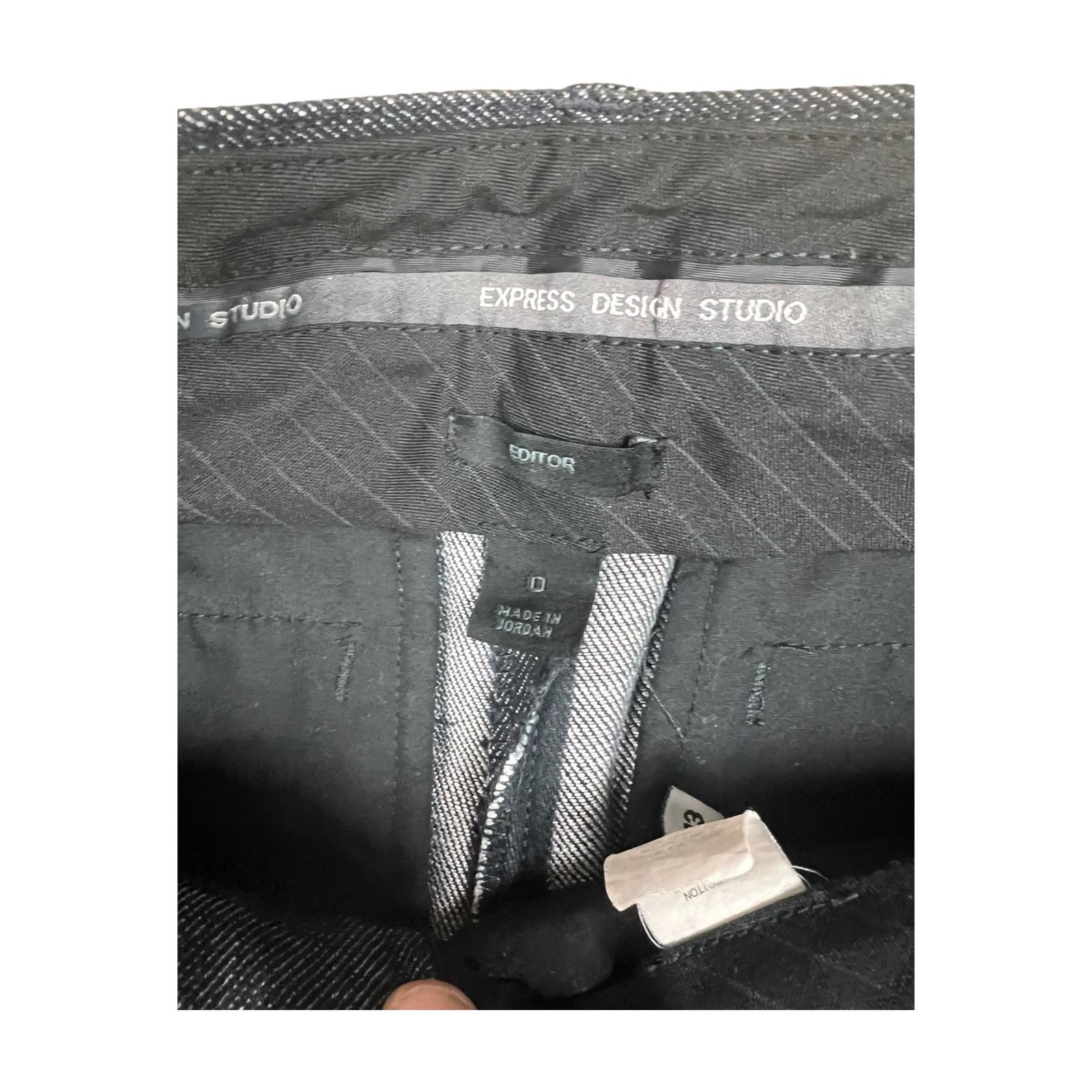 Express Express | Vintage Y2K Denim Trouser Pants Gaucho Editor Size 25" / US 0 / IT 36 - 9 Thumbnail